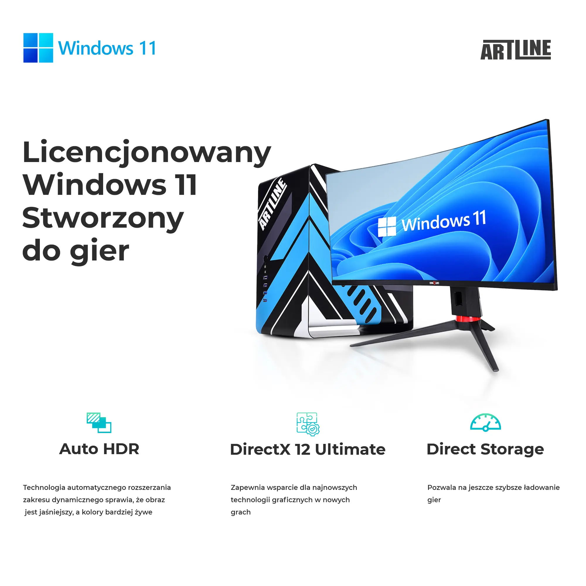 Komputer gamingowy ARTLINE Gaming X35 i5 12400F RTX 3050 8GB B31621Win cena - zdjęcie 11