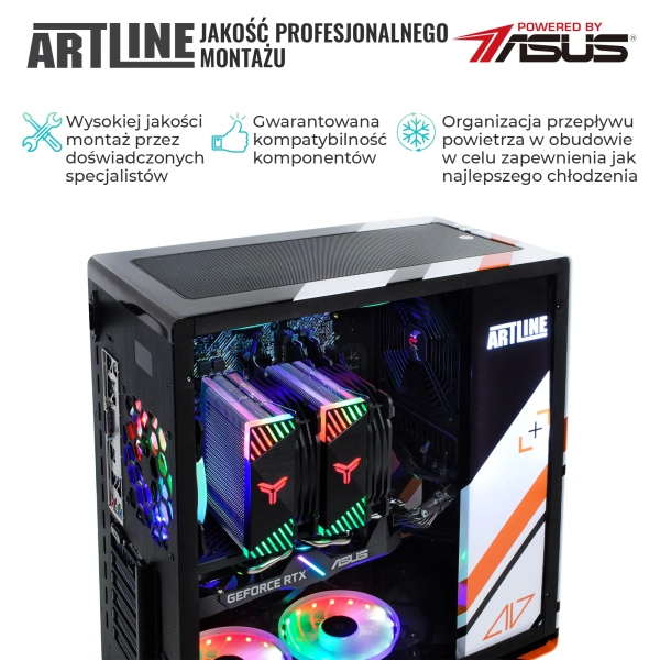 Komputer gamingowy ARTLINE Overlord ASMV i5 13500 RTX 4070 12GB GA32102 cena - zdjęcie 4