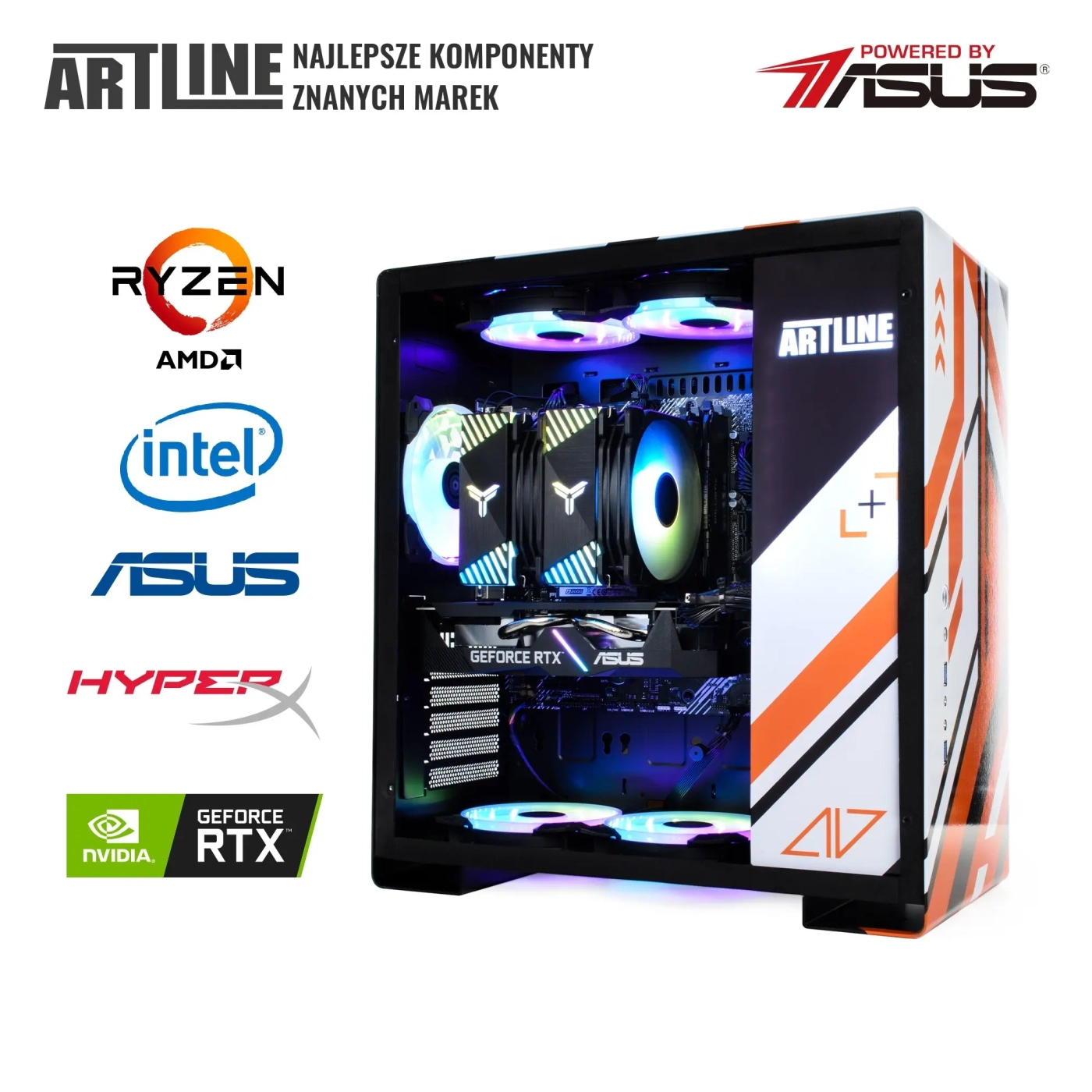 Komputer gamingowy ARTLINE Overlord ASMV i5 13500 RTX 4070 12GB GA32102 cena - zdjęcie 6