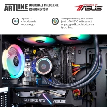 Komputer gamingowy ARTLINE Gaming X91 i5 13600KF RTX 4070 12GB W11642Win cena - zdjęcie 3