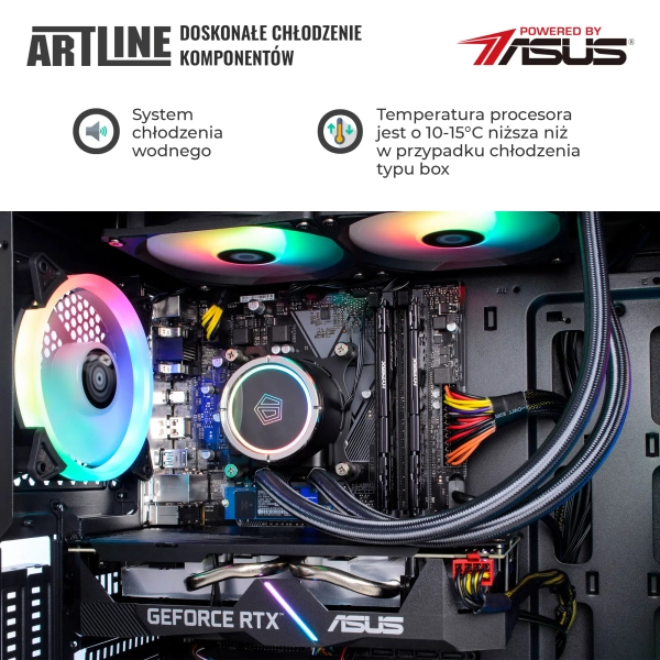 Komputer gamingowy ARTLINE Gaming X91 i5 13600KF RTX 4070 12GB W11642Win cena - zdjęcie 3