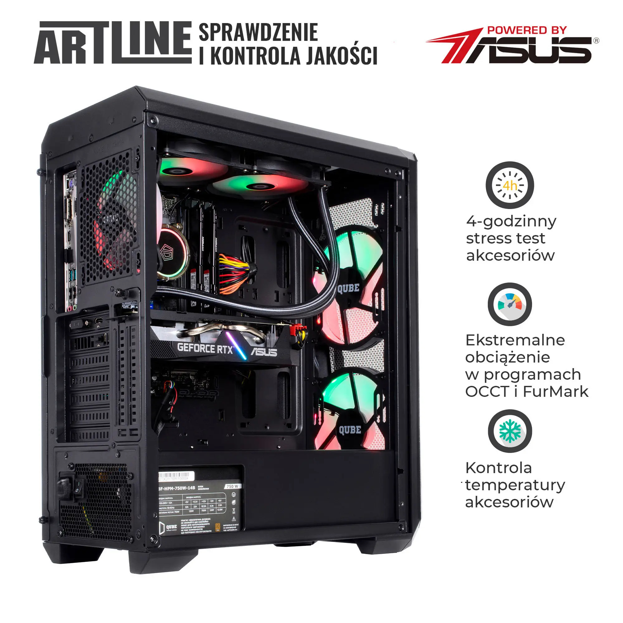 Komputer gamingowy ARTLINE Gaming X91 i5 13600KF RTX 4070 12GB W11642Win cena - zdjęcie 6