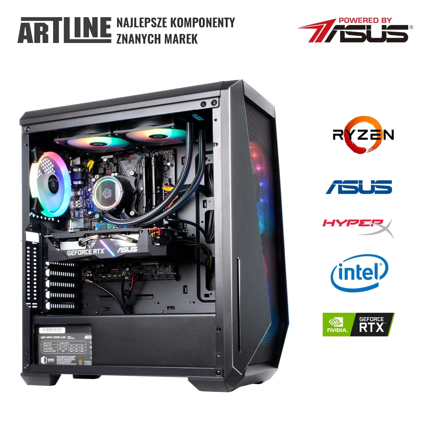 Komputer gamingowy ARTLINE Gaming X91 i5 13600KF RTX 4070 12GB W11642Win cena - zdjęcie 8
