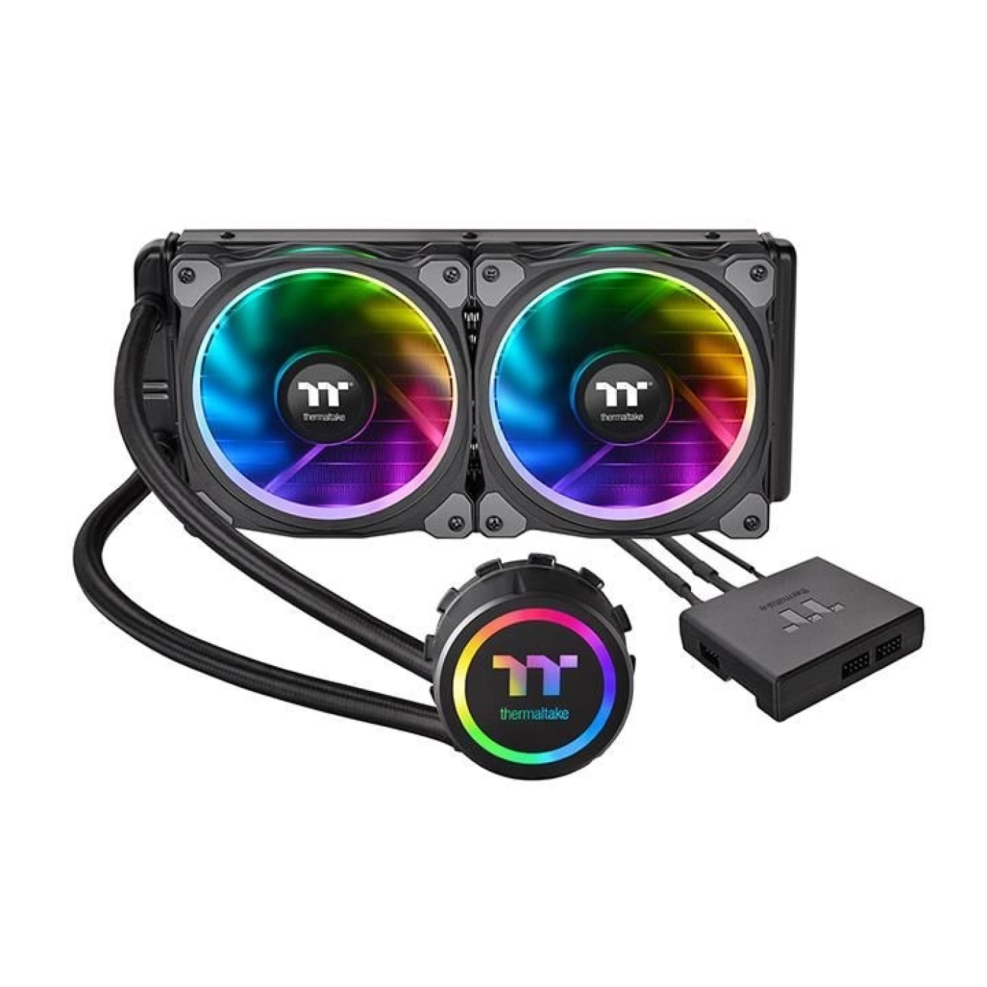 System chłodzenia cieczą Thermaltake Floe Riing RGB 240 TT Premium Edition (CL-W157-PL12SW-A) cena - zdjęcie 0