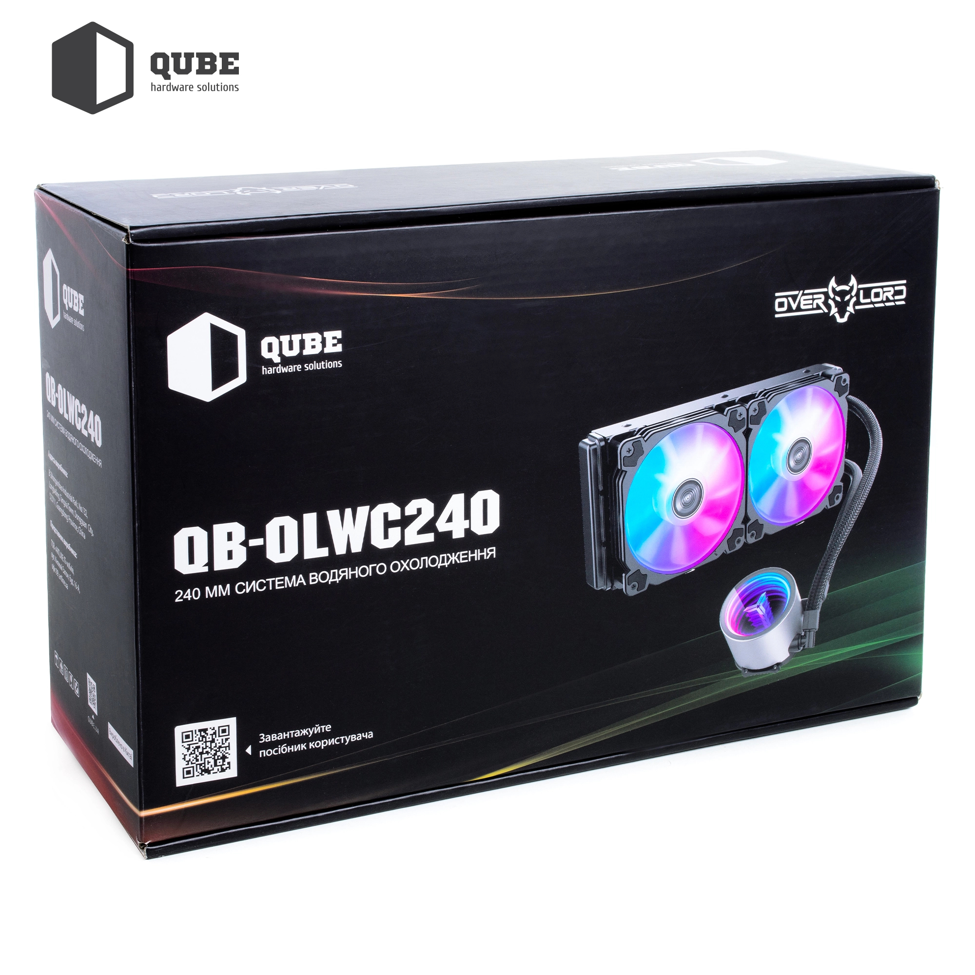 System chłodzenia cieczą Qube QB-OLWC240ARGB cena - zdjęcie 5