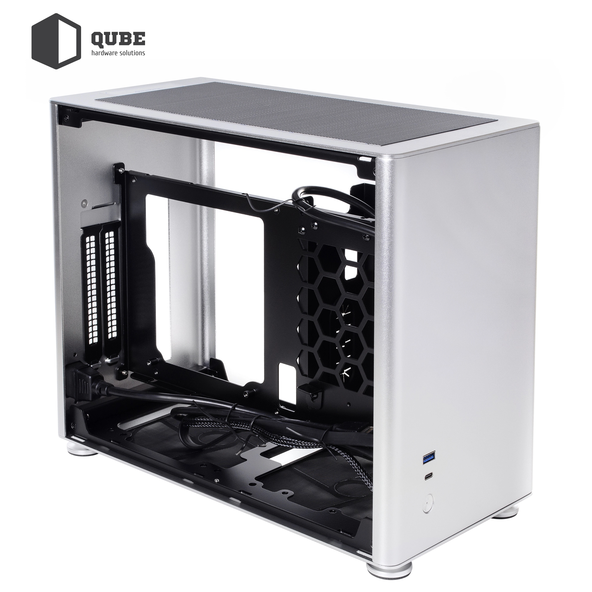 Obudowa QUBE A4 Silver (QBA4I_WSNU3) cena - zdjęcie 3