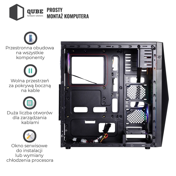 Obudowa QUBE FLASH Black (FLASH_W3NU3) cena - zdjęcie 13