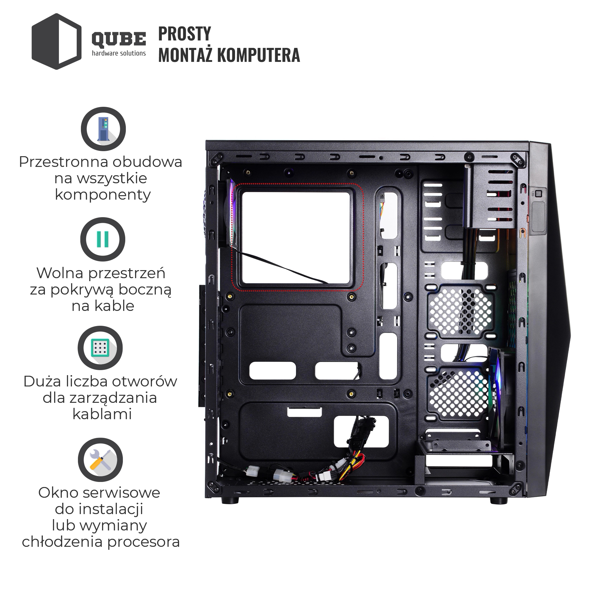 Obudowa QUBE FLASH Black (FLASH_W3NU3) cena - zdjęcie 13