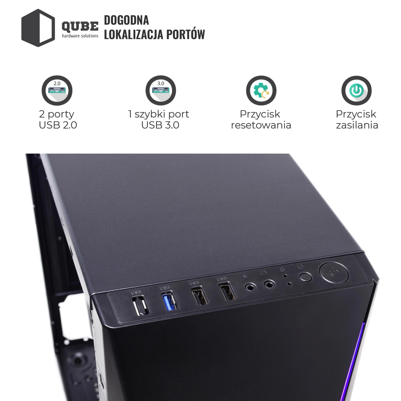 Obudowa QUBE FLASH Black (FLASH_W3NU3) cena - zdjęcie 14