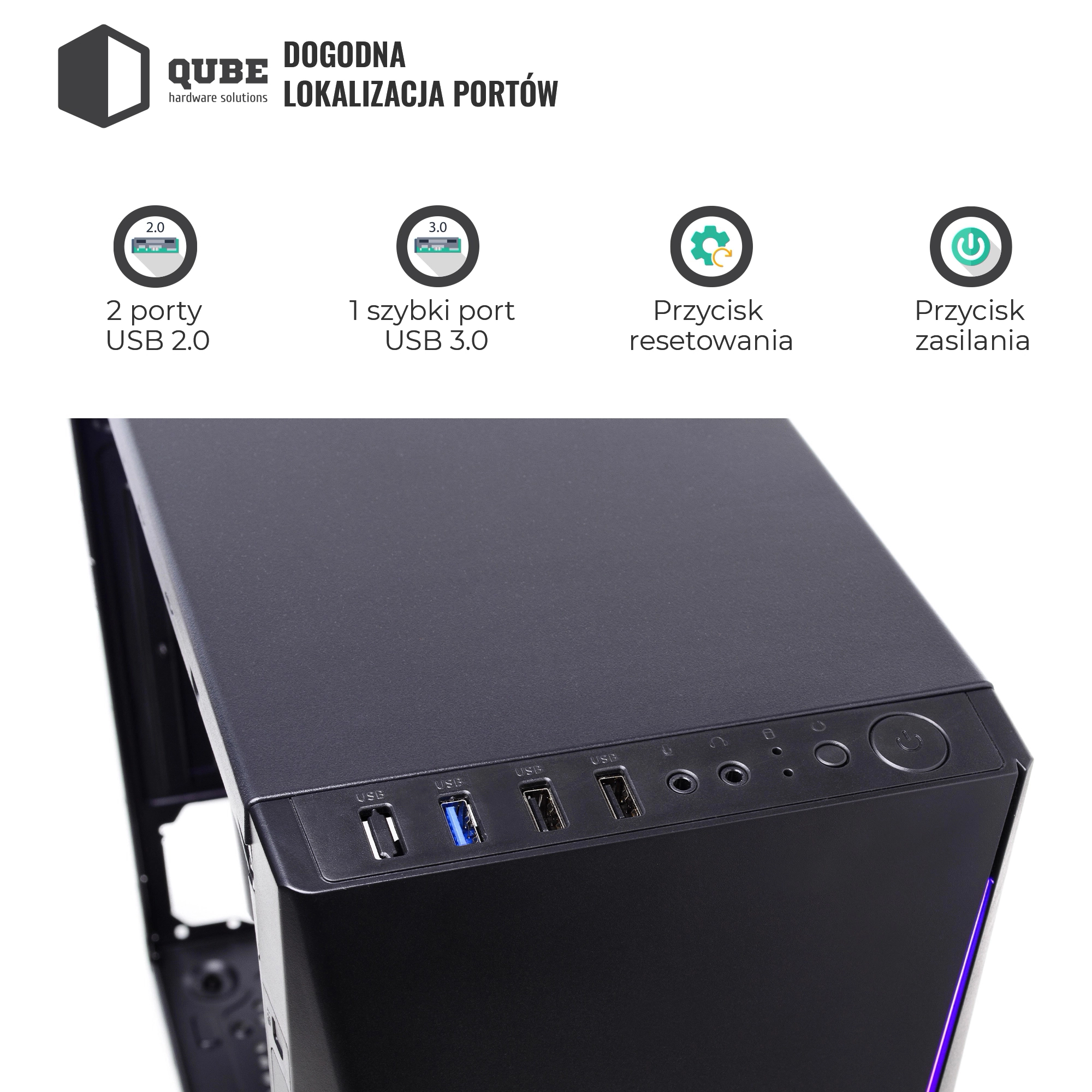 Obudowa QUBE FLASH Black (FLASH_W3NU3) cena - zdjęcie 14