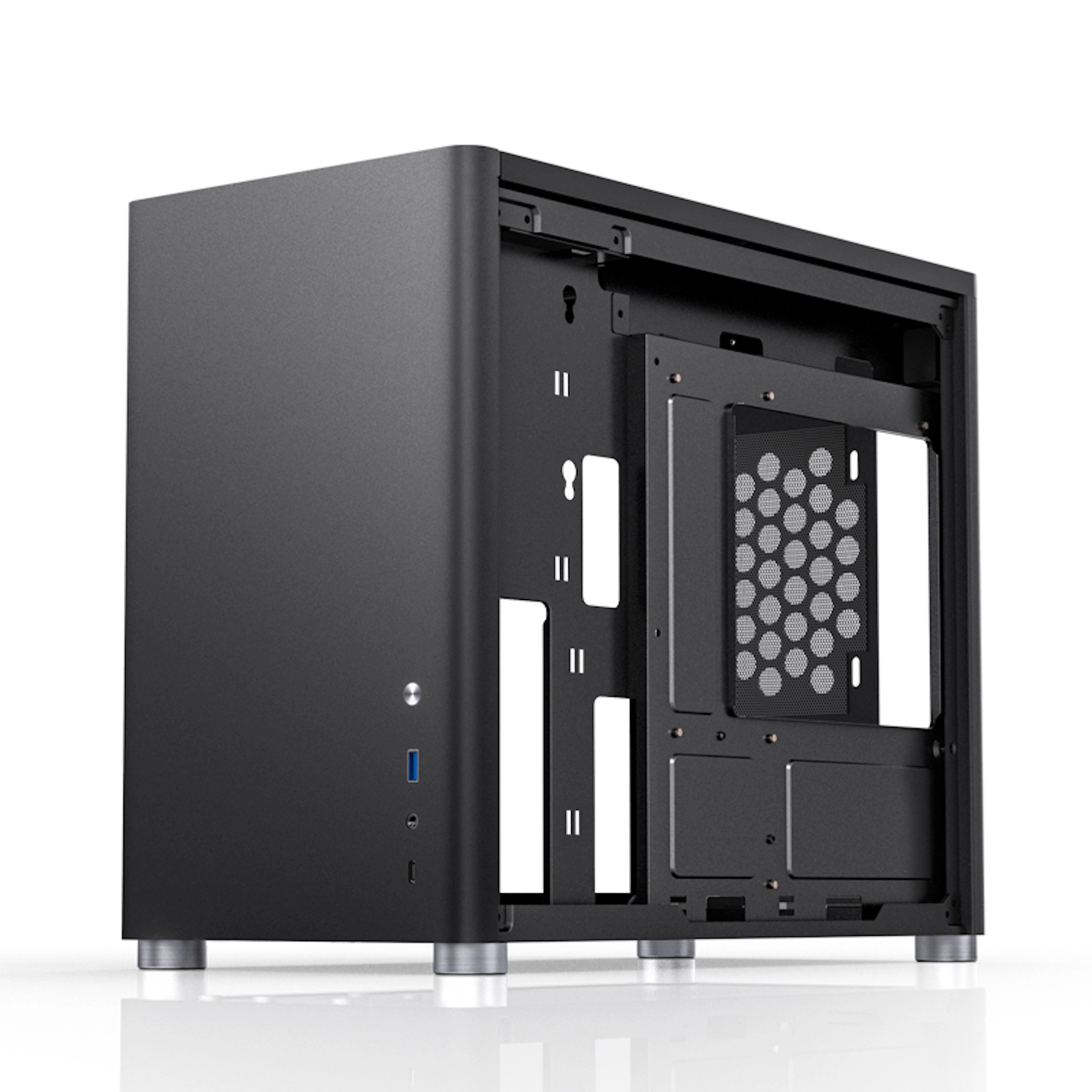 Obudowa JONSBO D30 Aluminum Black cena - zdjęcie 4