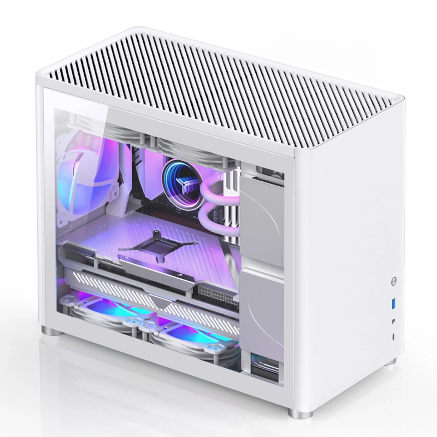 Obudowa JONSBO D30 Aluminum White cena - zdjęcie 6