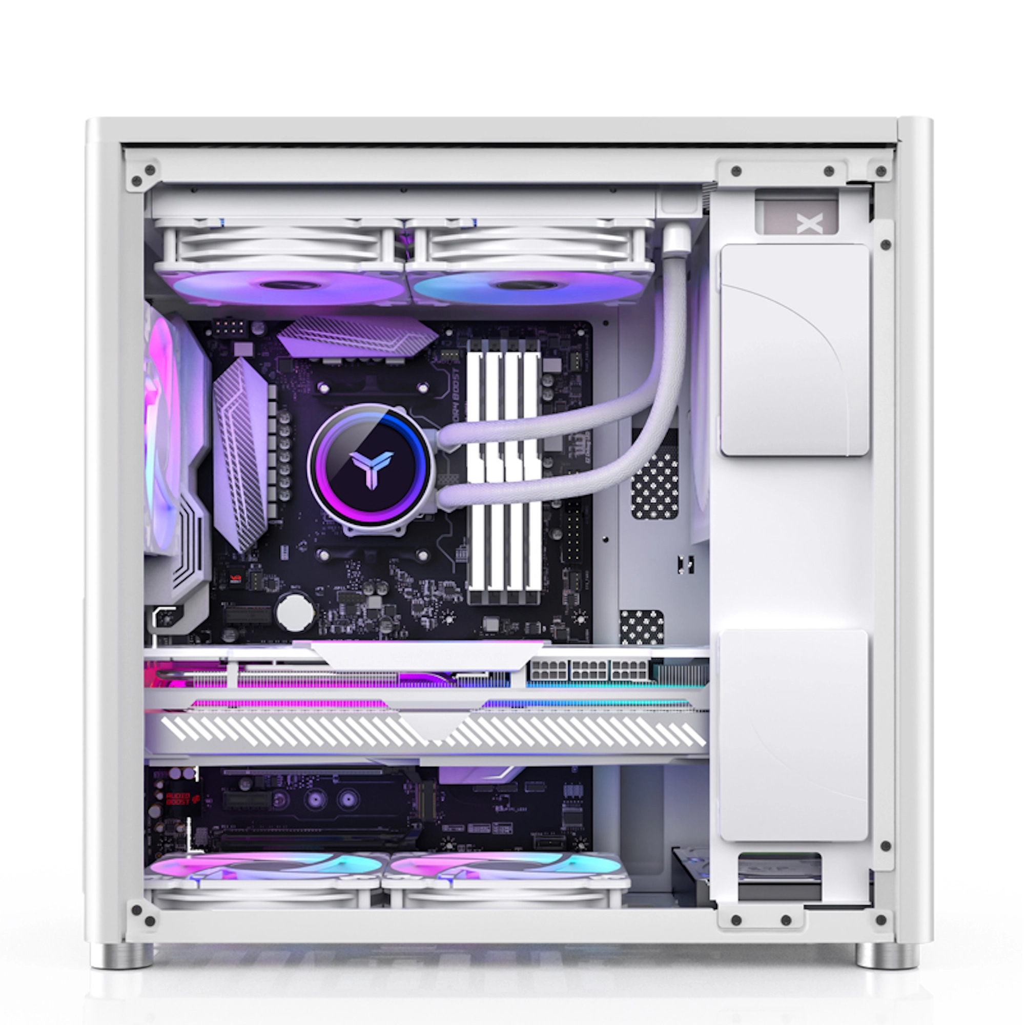 Obudowa JONSBO D40 Aluminum White cena - zdjęcie 6