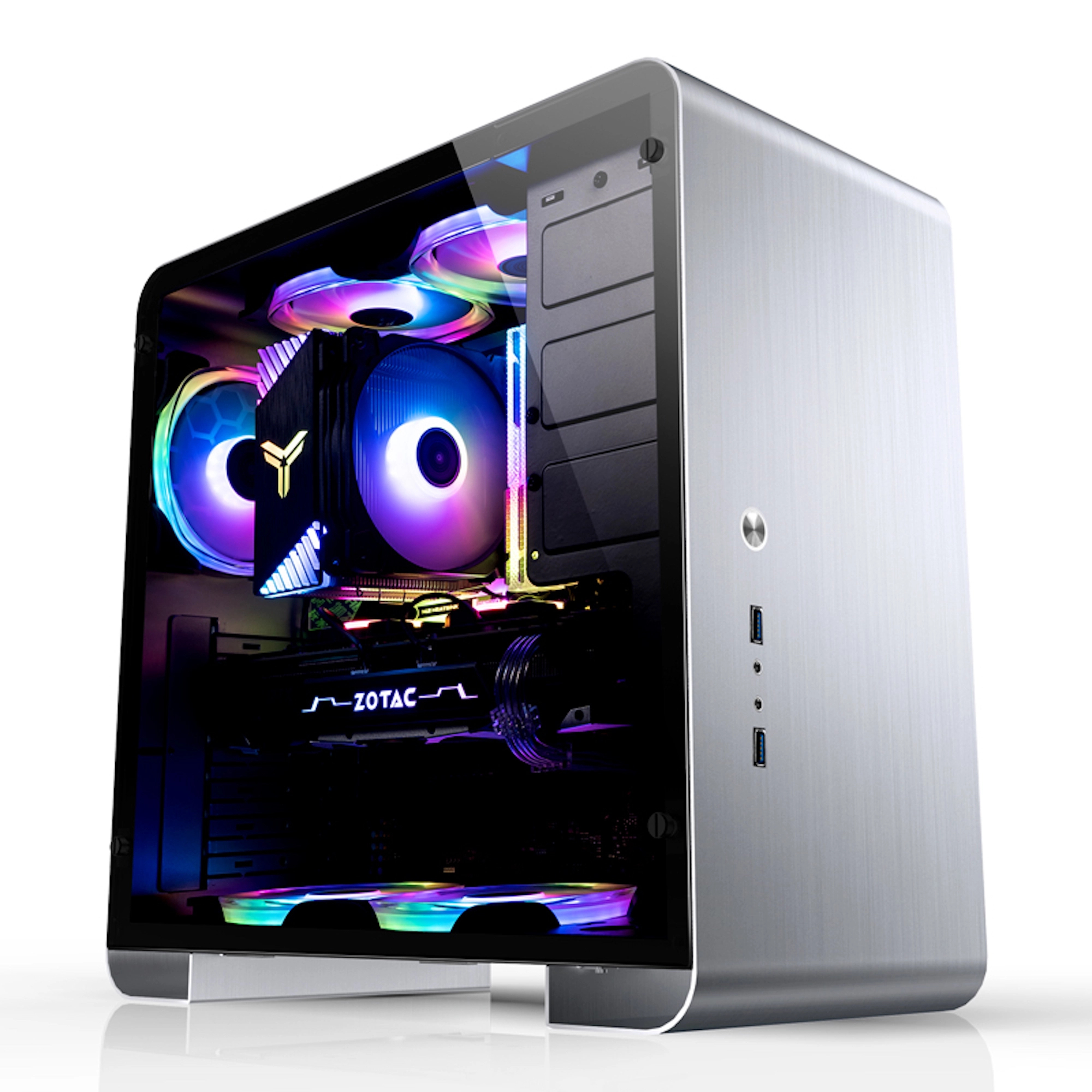 Obudowa JONSBO U4 PLUS Aluminium Silver cena - zdjęcie 1