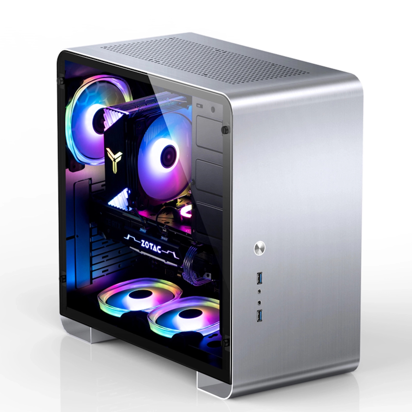 Obudowa JONSBO U4 PLUS Aluminium Silver cena - zdjęcie 3