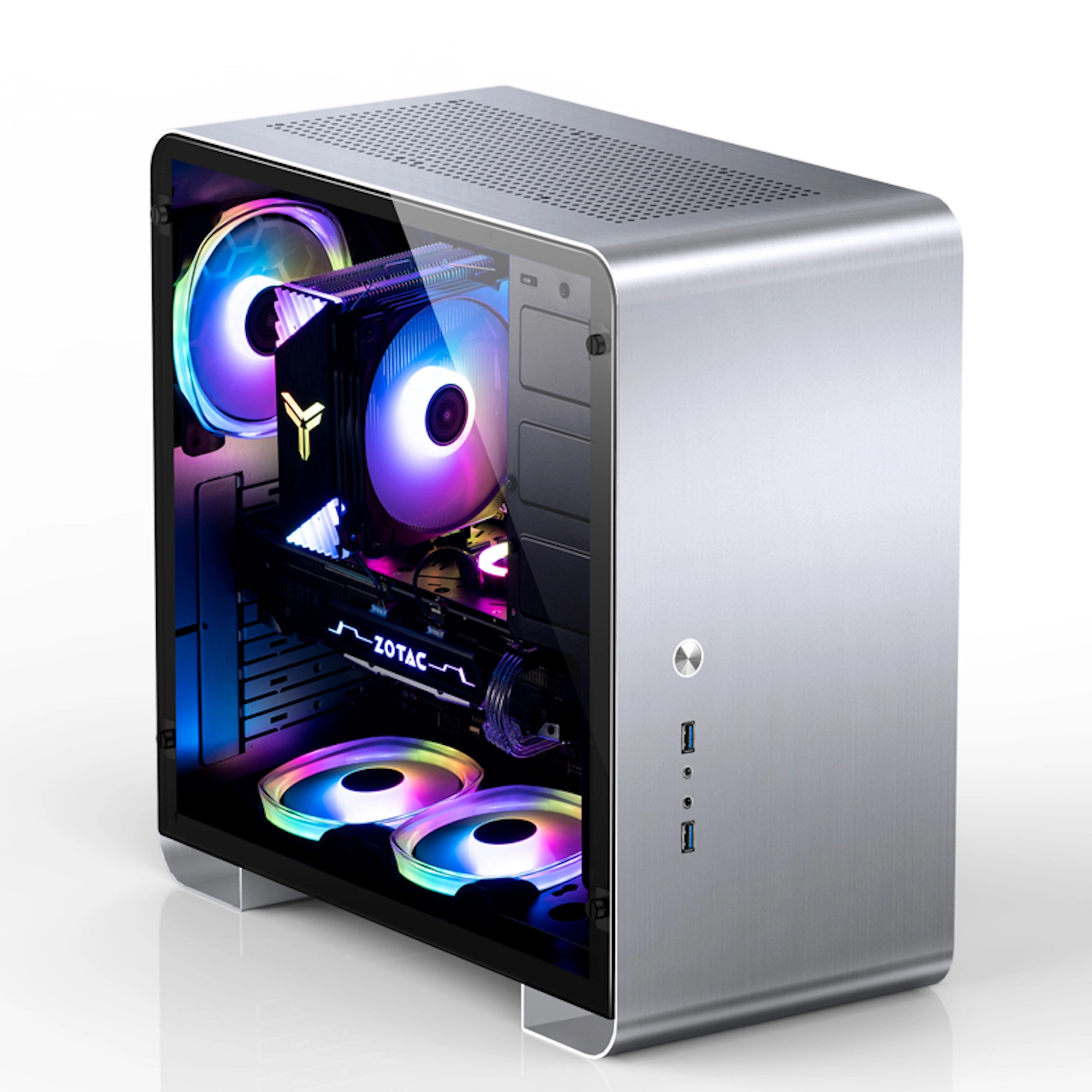 Obudowa JONSBO U4 PLUS Aluminium Silver cena - zdjęcie 3