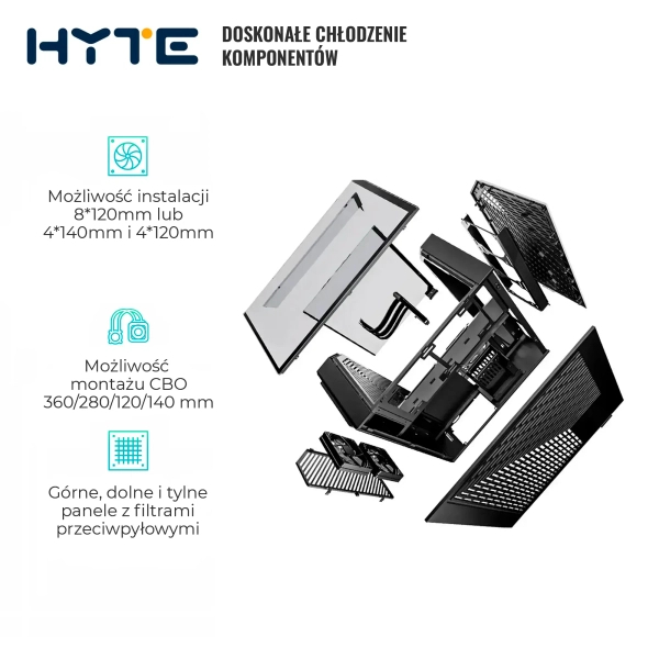 Obudowa Hyte Y60 Black (CS-HYTE-Y60-B) cena - zdjęcie 16