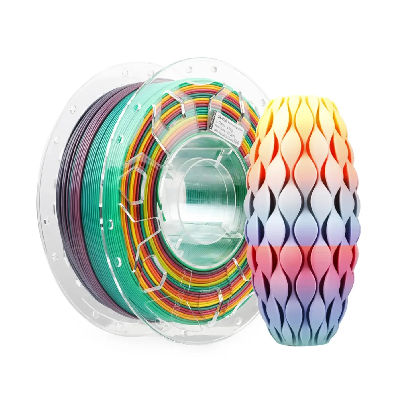 Filament PLA do drukarki 3D CREALITY 1kg, 1.75mm, Tęcza (3301010010) cena - zdjęcie 0