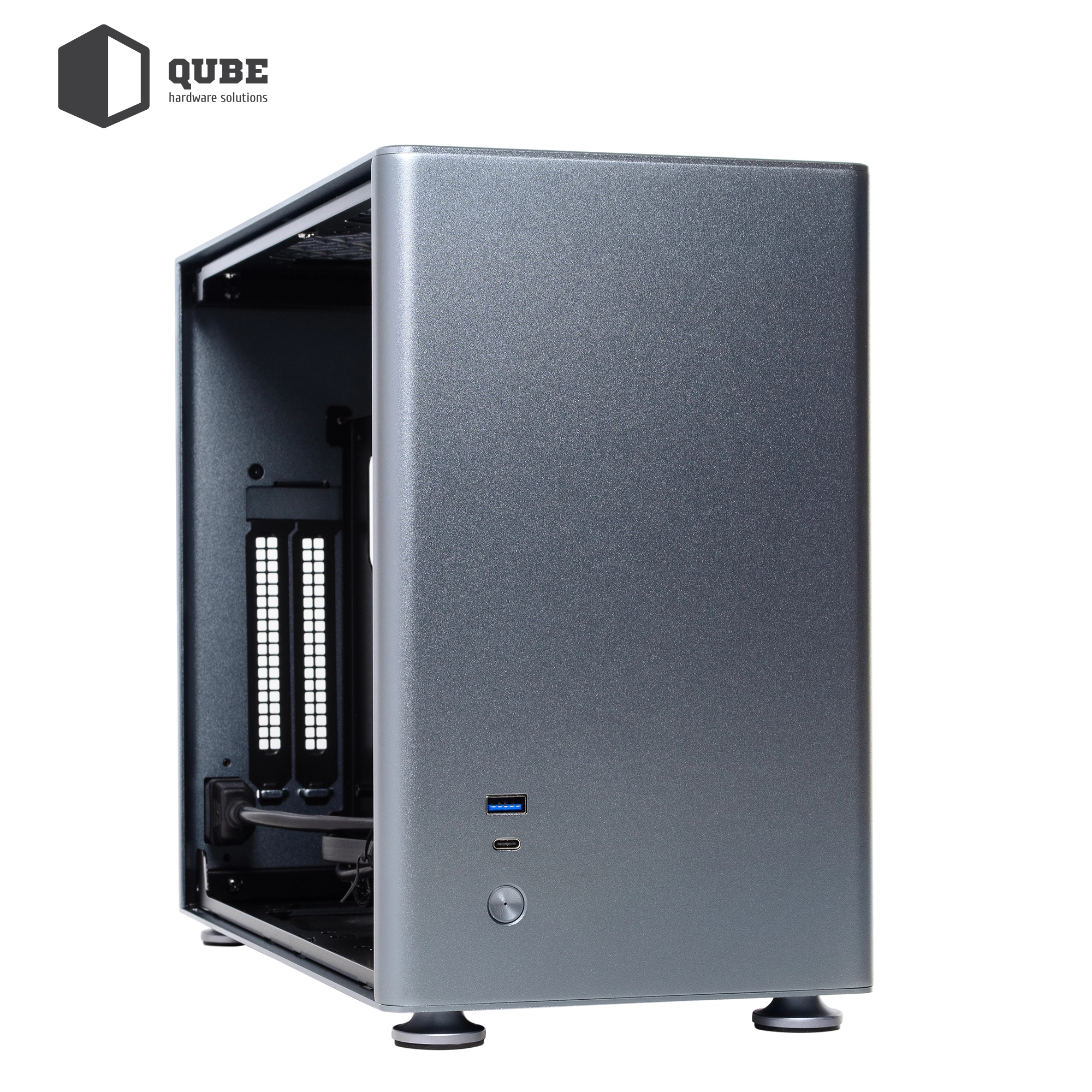 Obudowa QUBE A4 Gray (QBA4I_WGNU3) cena - zdjęcie 2