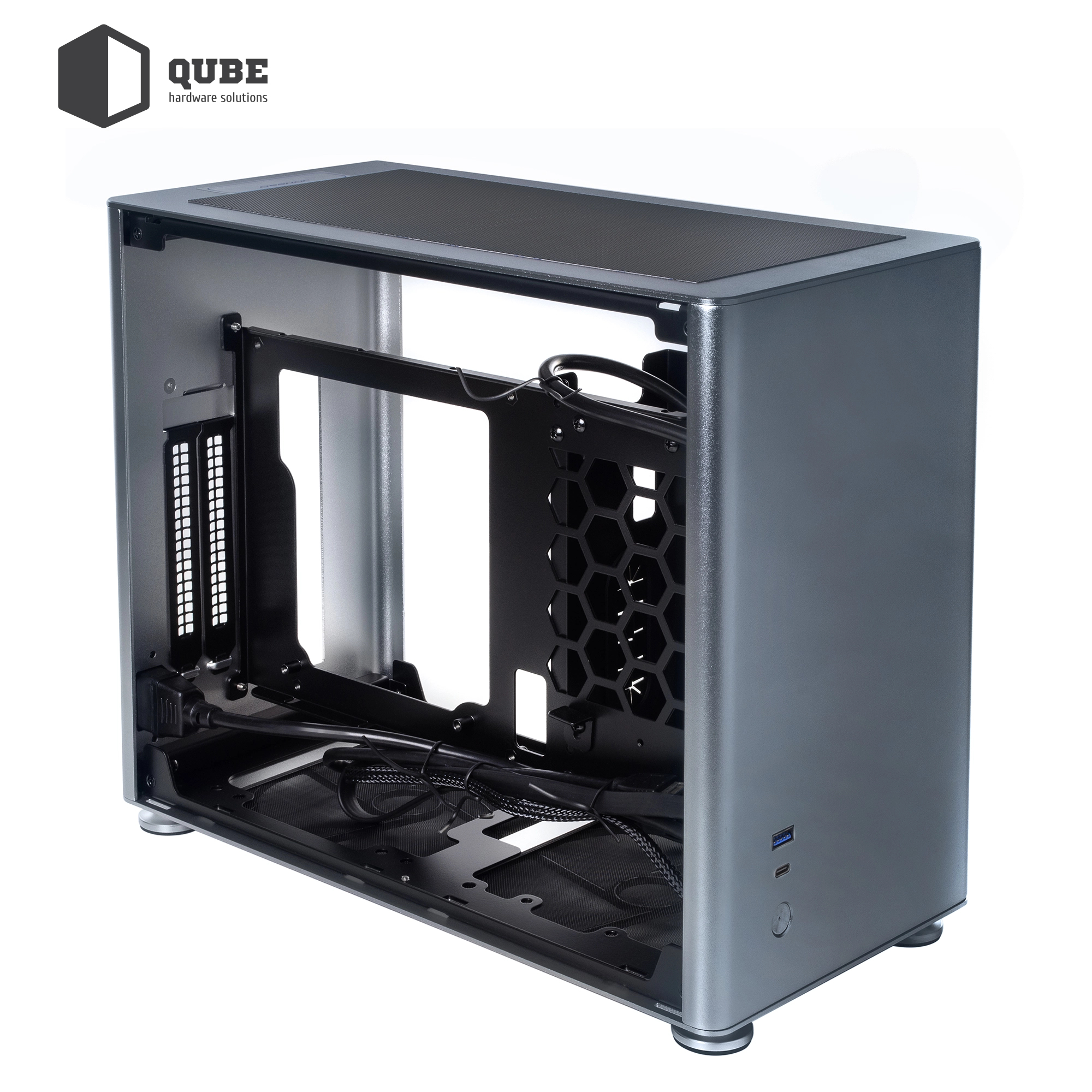 Obudowa QUBE A4 Gray (QBA4I_WGNU3) cena - zdjęcie 3