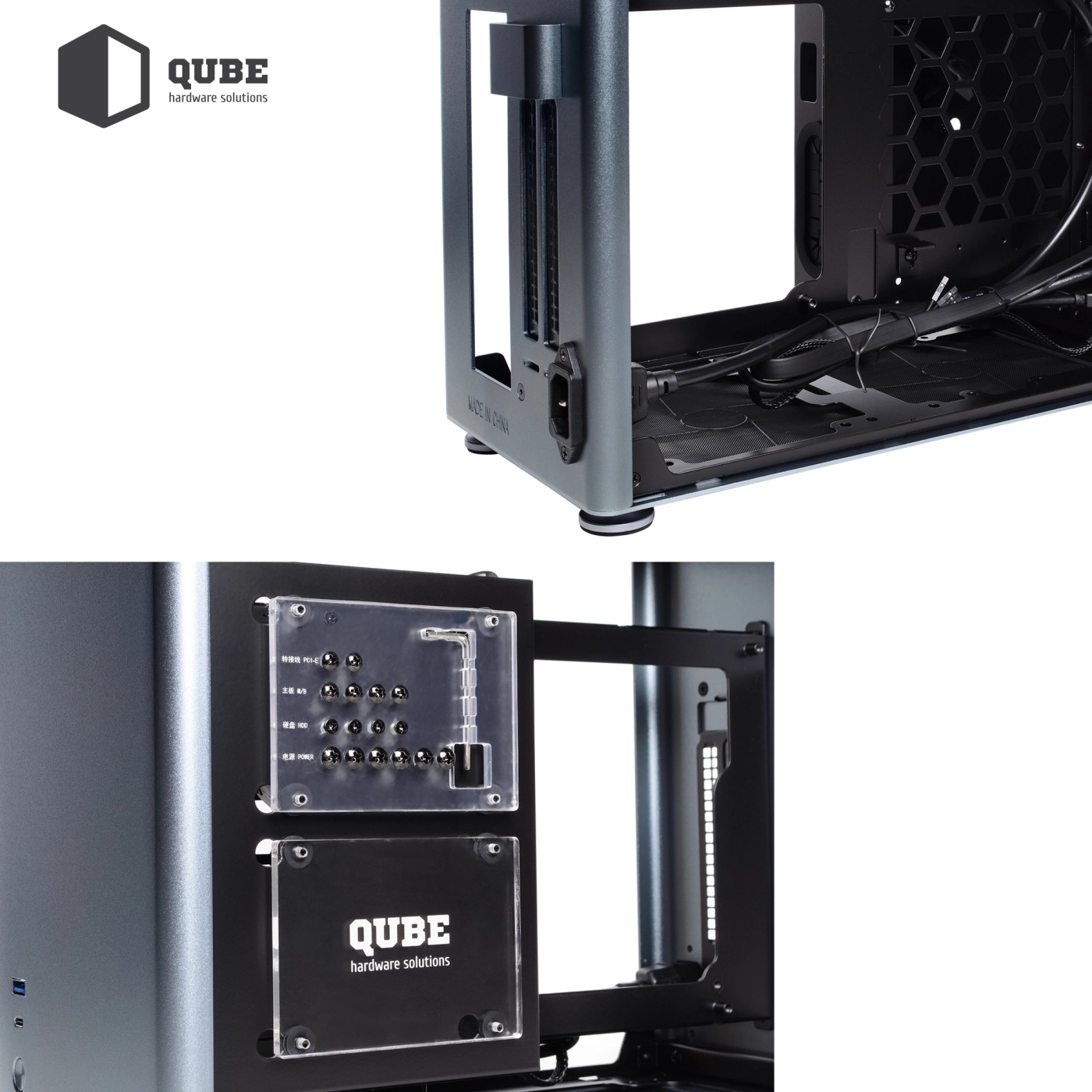 Obudowa QUBE A4 Gray (QBA4I_WGNU3) cena - zdjęcie 7