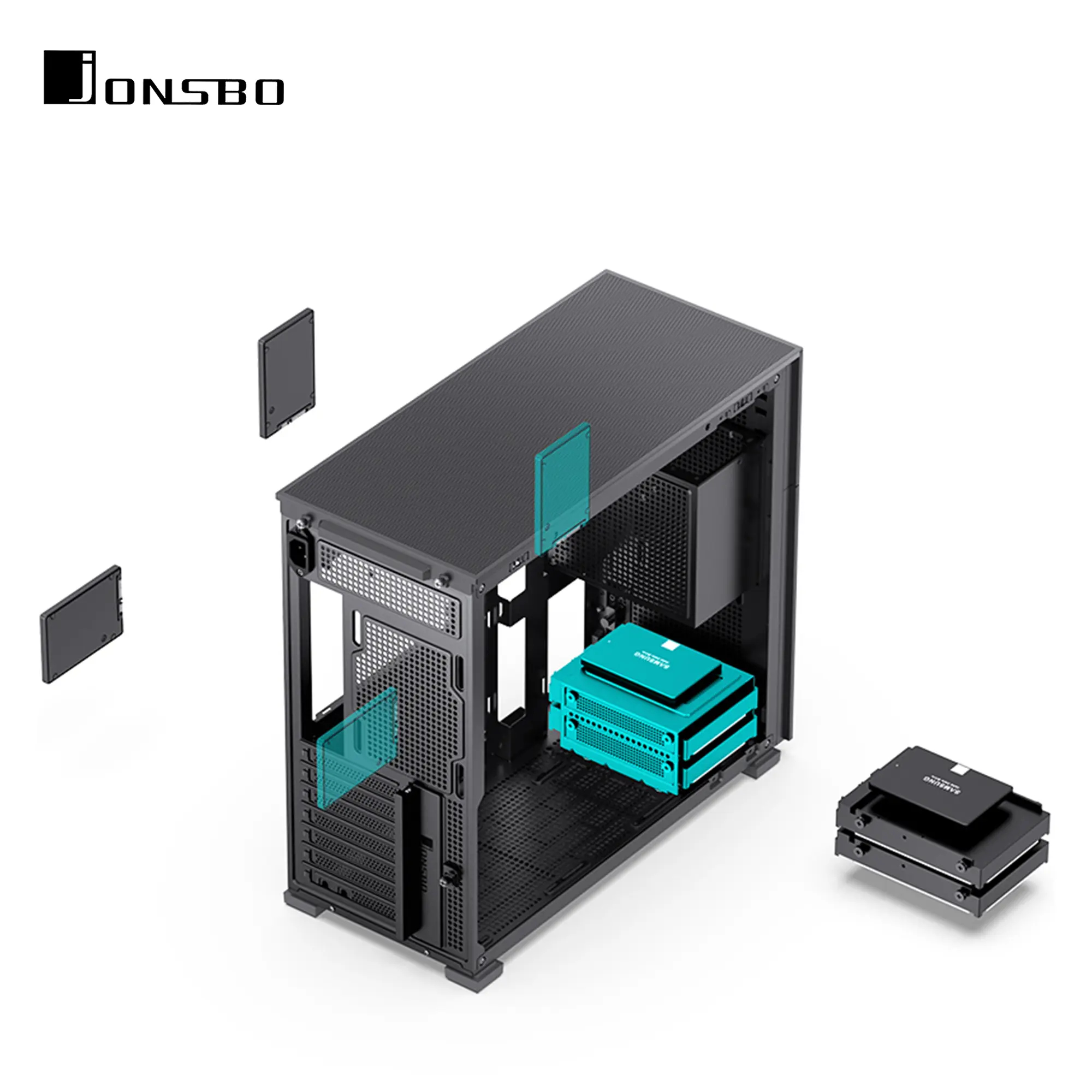 Obudowa JONSBO D41 MESH Black cena - zdjęcie 10