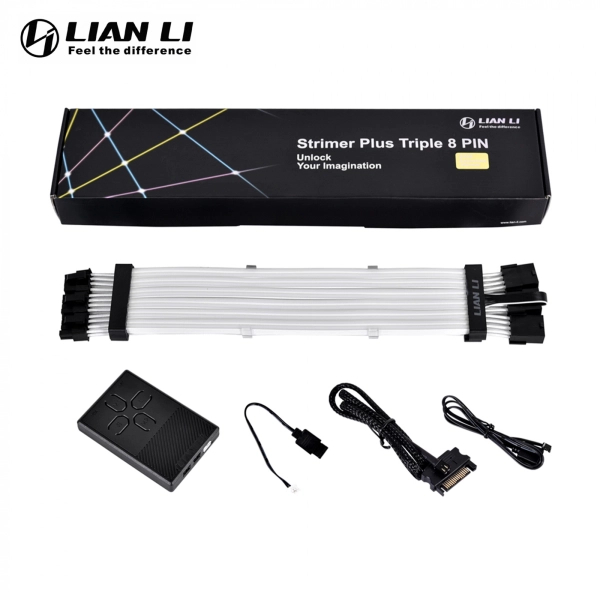 Kabel zasilający LIAN LI ARGB Strimer plus 3x8 pin VGA (G89.PW12-V2.00) cena - zdjęcie 3