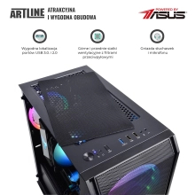 Komputer gamingowy ARTLINE Gaming X65 Ryzen 5 5600X RTX 3060 12GB NM1610Win cena - zdjęcie 3