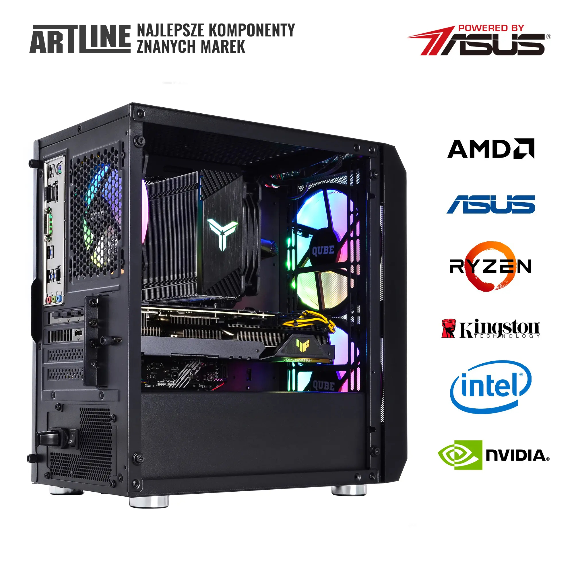 Komputer gamingowy ARTLINE Gaming X65 Ryzen 5 5600X RTX 3060 12GB NM1642 cena - zdjęcie 7