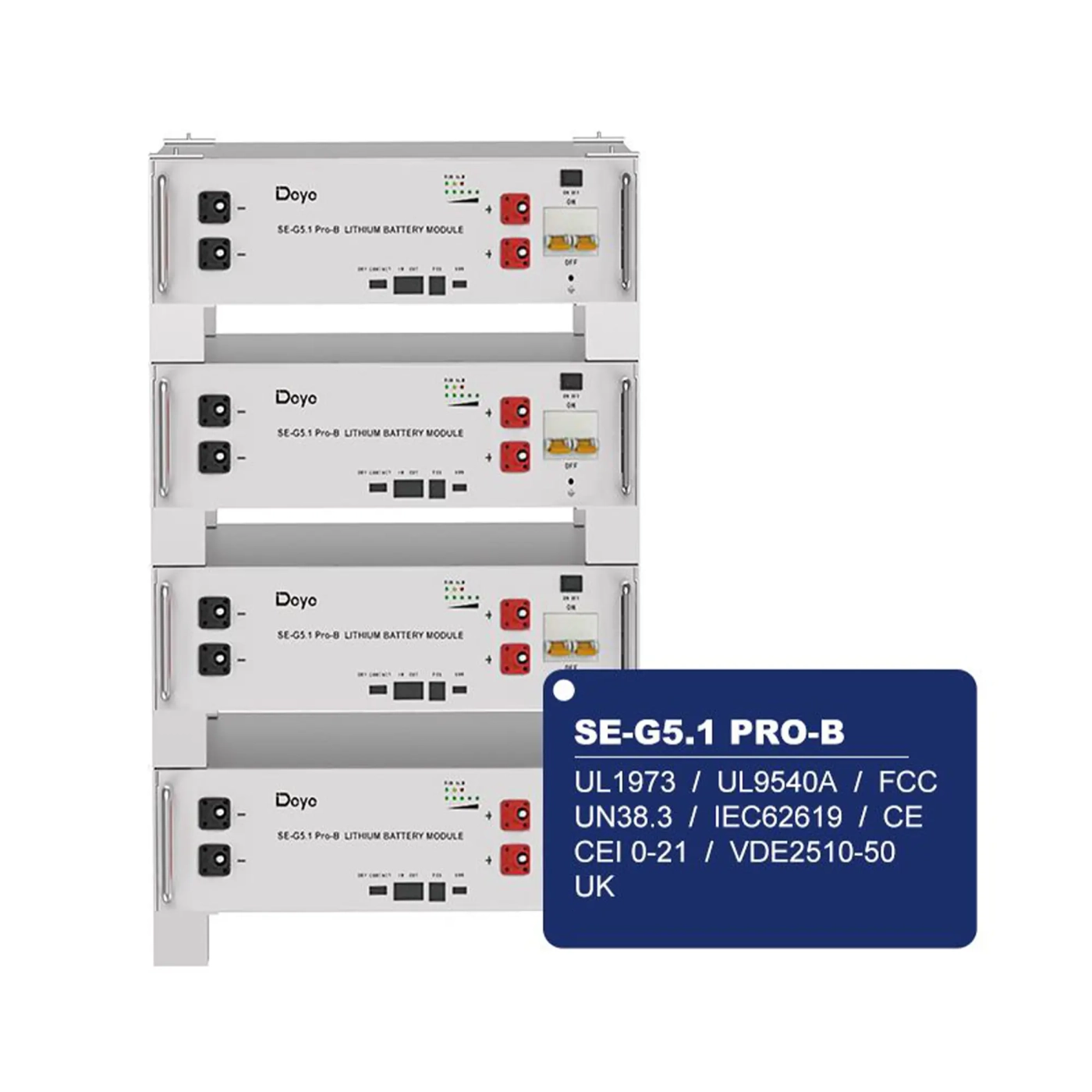 Akumulator Deye SE-G5.1 Pro-B LiFePO4 LV 51.2V 100AH 5.12kWh (SE-G5.1 Pro-B) - 2