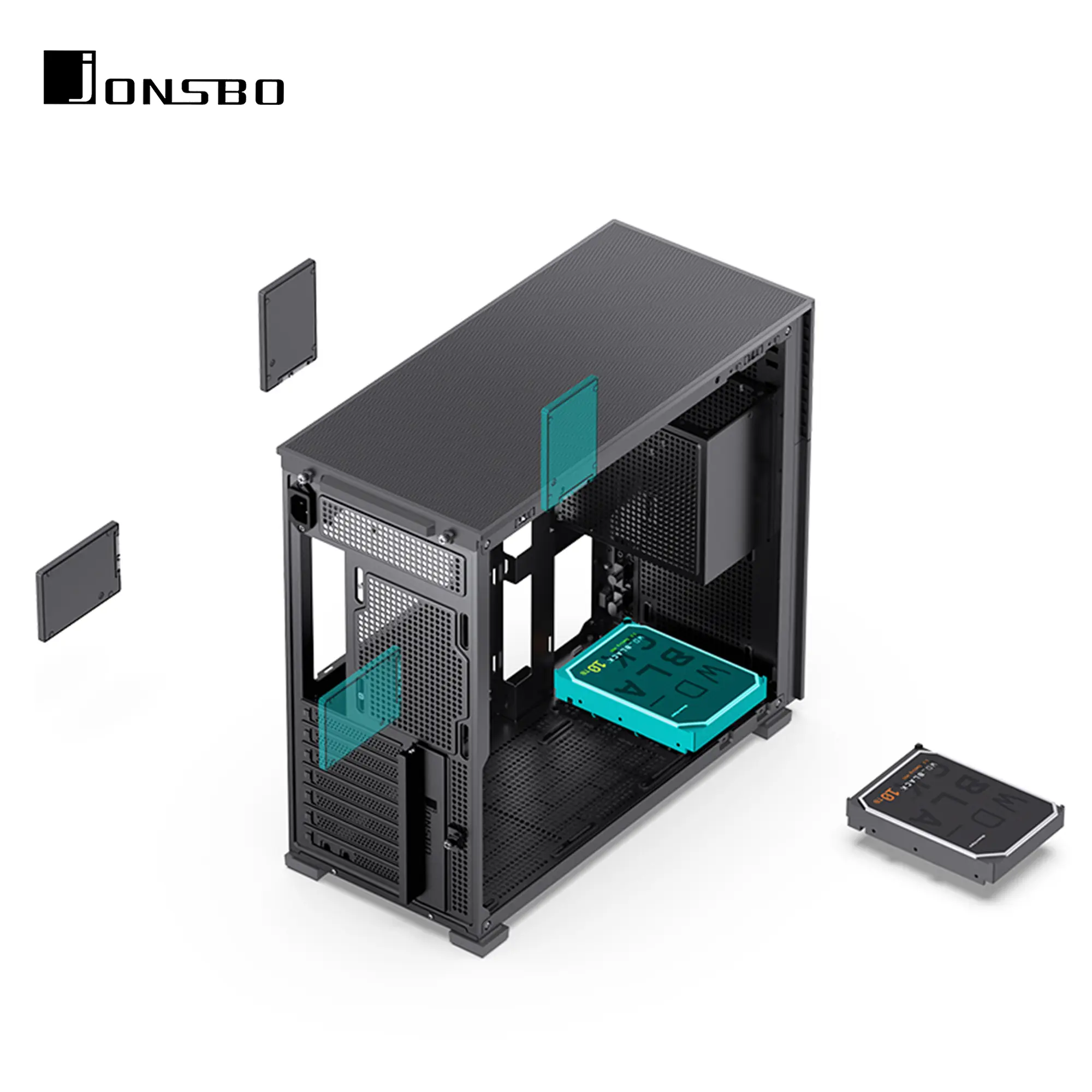Obudowa JONSBO D41 MESH SC Black cena - zdjęcie 6