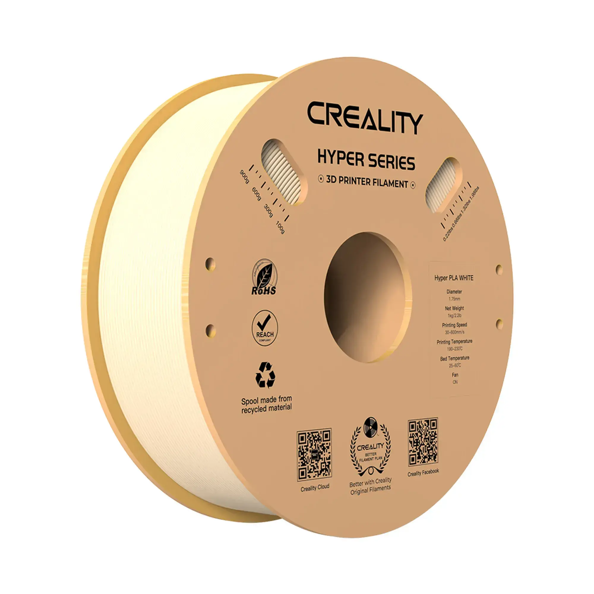 Filament Hyper PLA (tworzywo sztuczne) do drukarki 3D CREALITY 1 kg, 1,75 mm, Cieleśnie (3301010378) cena - zdjęcie 0