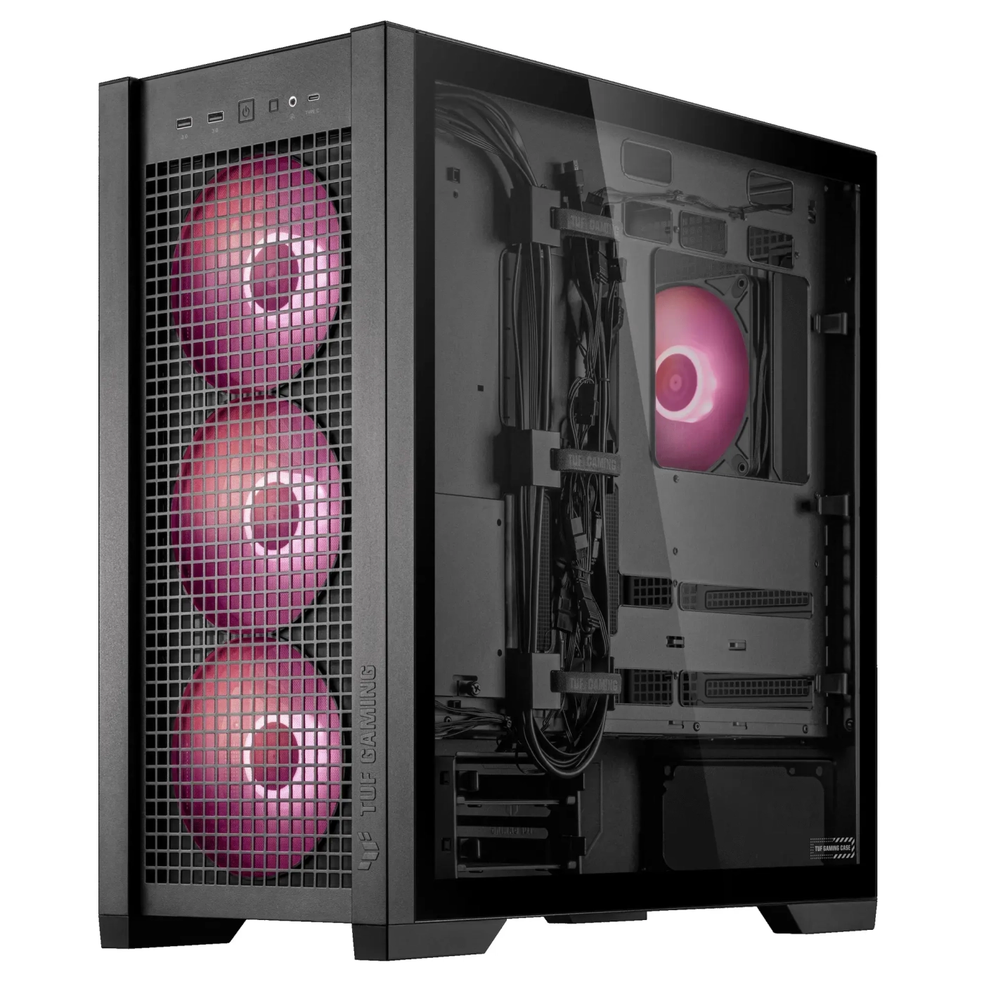 Obudowa ASUS GT302 TUF GAMING CASE/BLK/ARGBFAN (90DC00I0-B19000) cena - zdjęcie 4