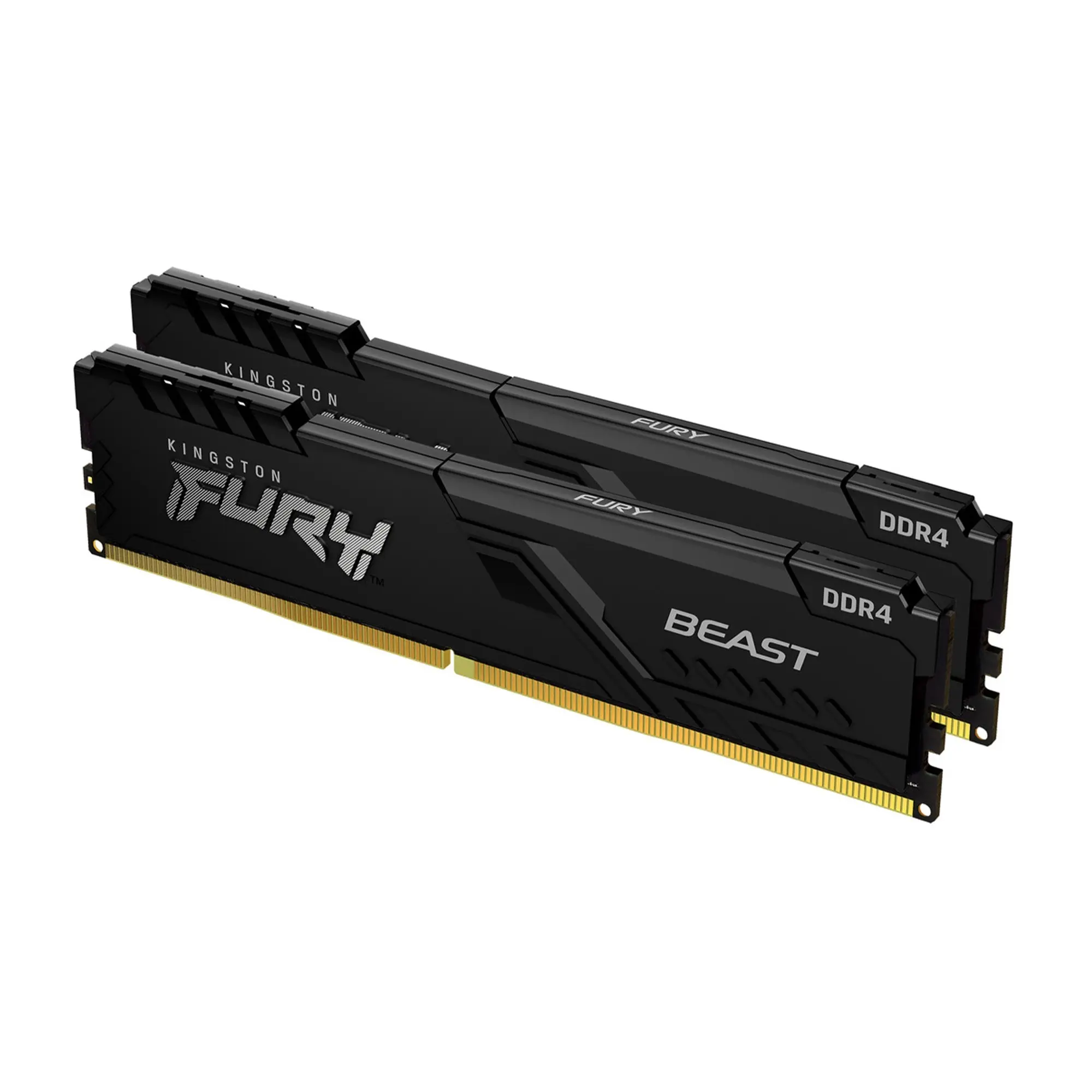 Moduł pamięci Kingston FURY Beast Black DDR4-3200 16GB KIT (2x8GB) CL16-18-18 1.35V XMP (KF432C16BBK2/16) cena - zdjęcie 0
