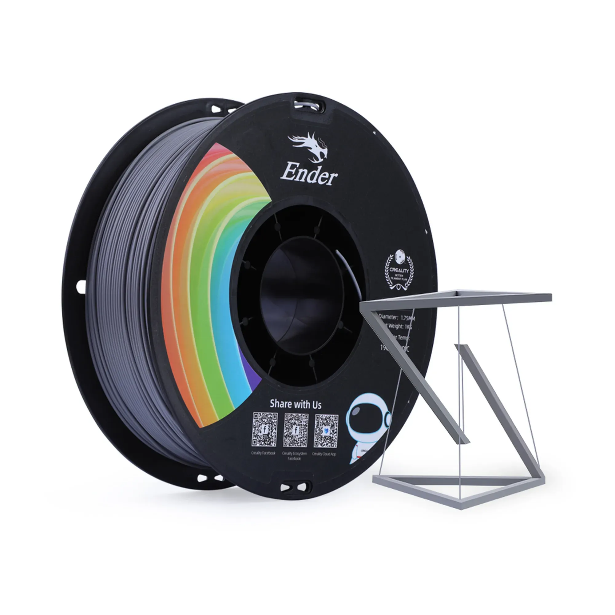 Filament Creality Ender-PLA Plus, 1kg, 1.75mm, szary (3301010308) cena - zdjęcie 1