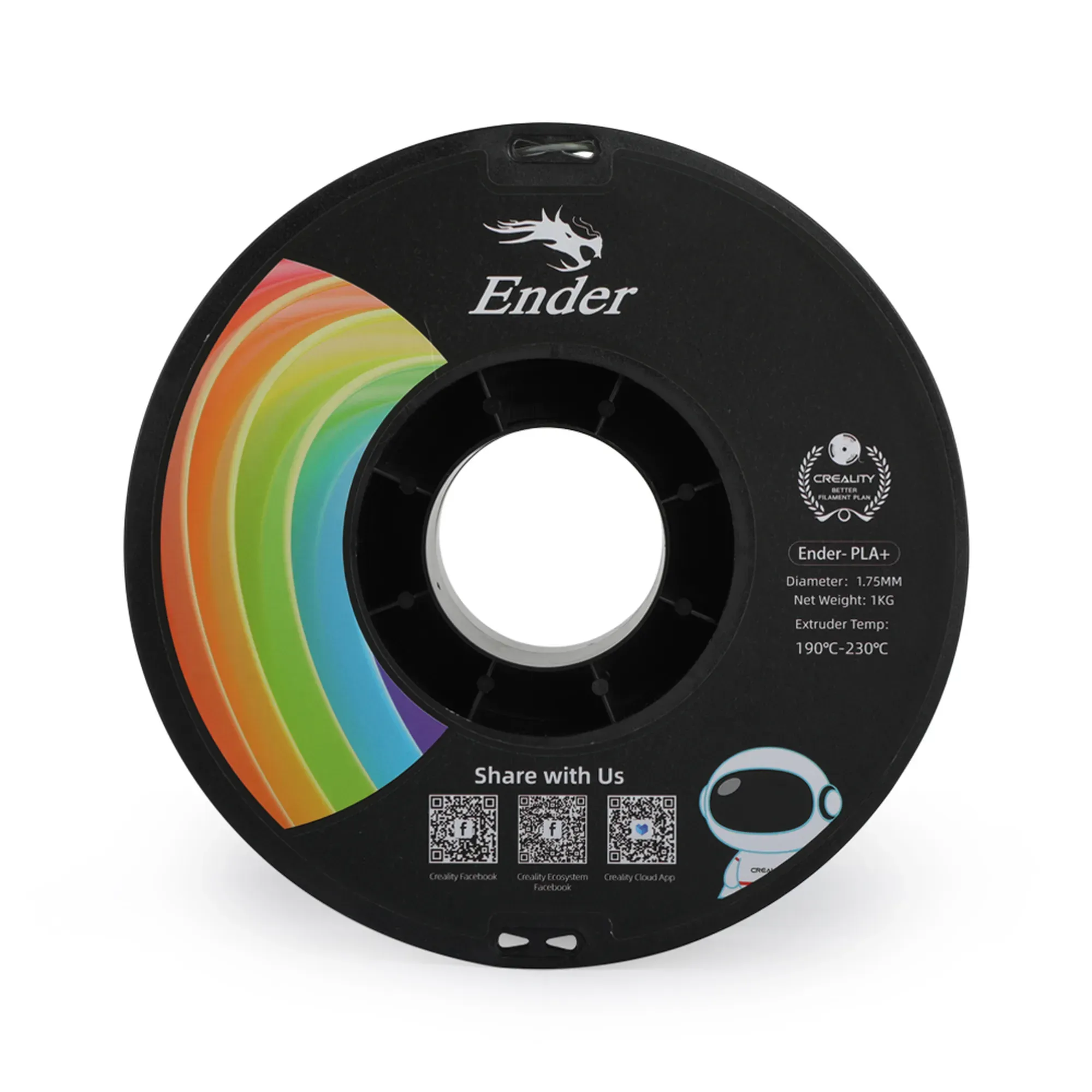 Filament Creality Ender-PLA Plus, 1kg, 1.75mm, szary (3301010308) cena - zdjęcie 3