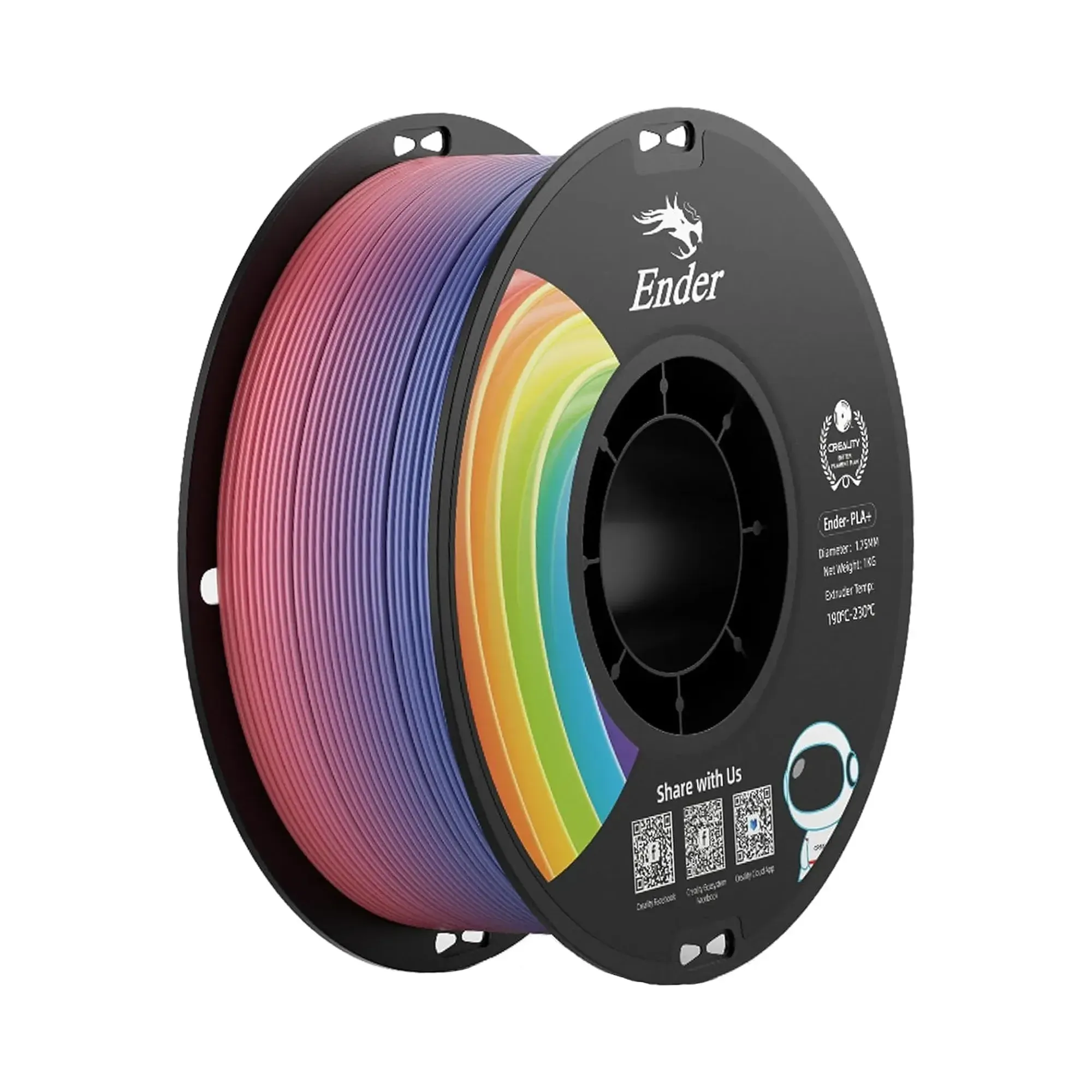 Filament Creality Ender-PLA Plus, 1kg, 1.75mm, tęczowy (3301010314) cena - zdjęcie 0