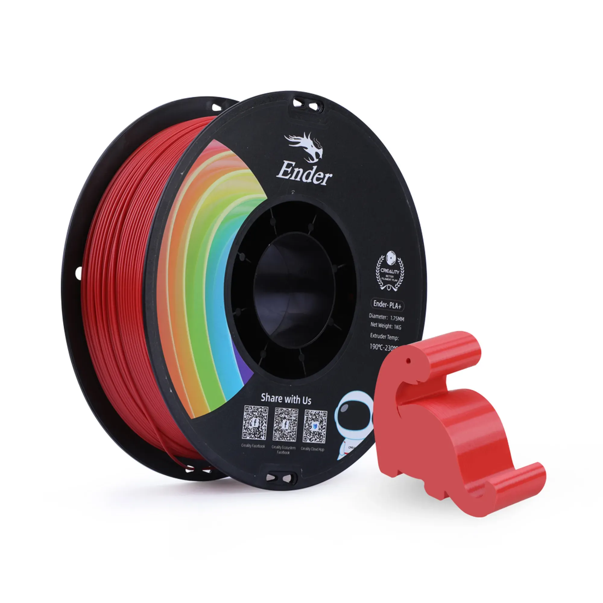 Filament Creality Ender-PLA Plus, 1kg, 1.75mm, czerwony (3301010309) cena - zdjęcie 1