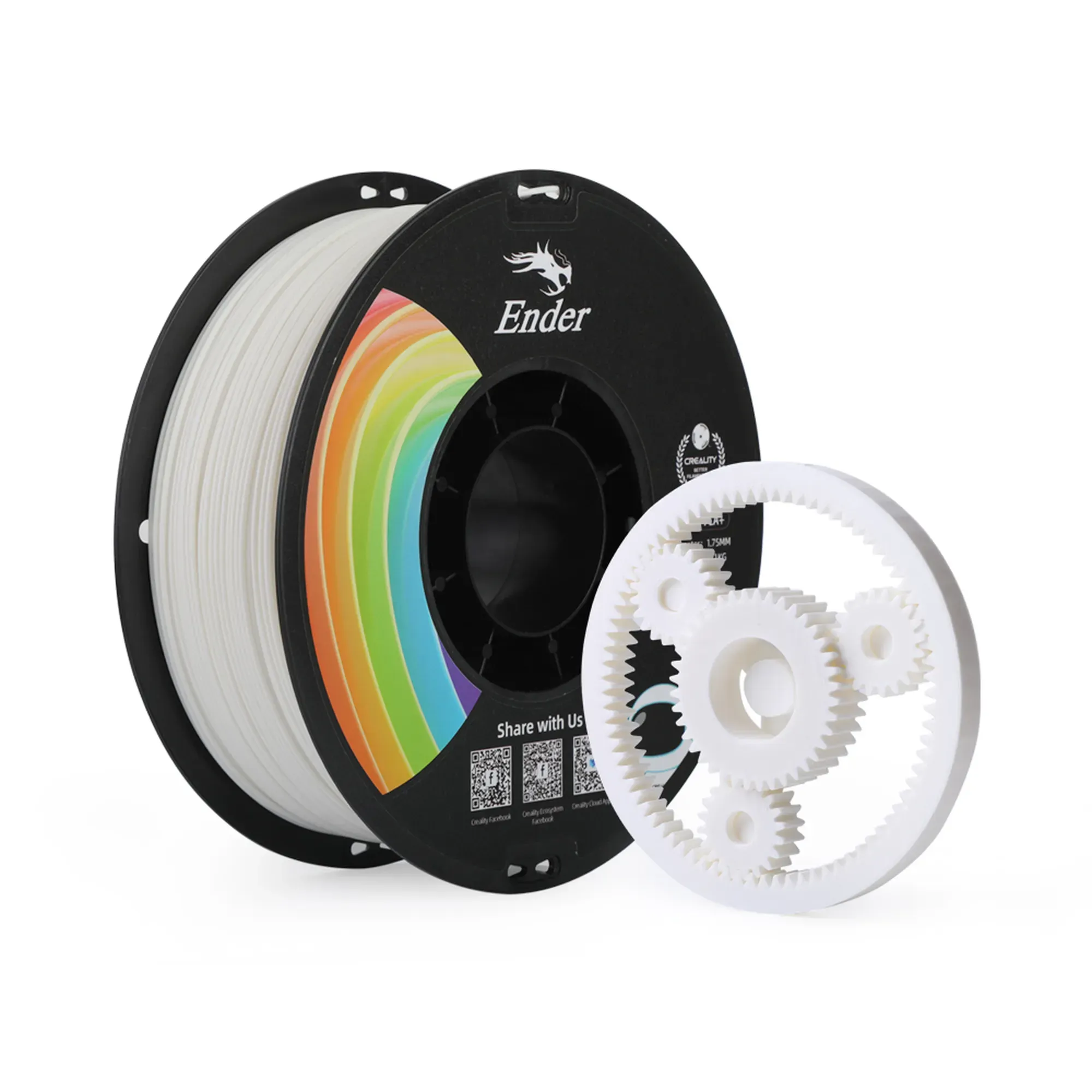 Filament Creality Ender-PLA Plus, 1kg, 1.75mm, biały (3301010305) cena - zdjęcie 1