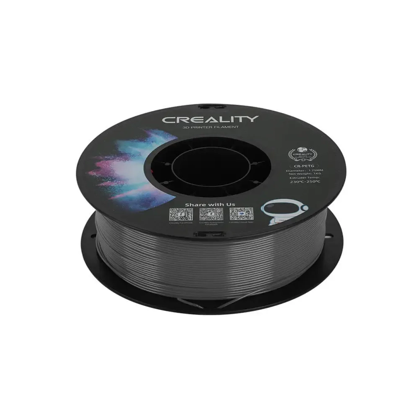 Filament Creality PETG, 1kg, 1.75mm, szary (3301030039) cena - zdjęcie 3