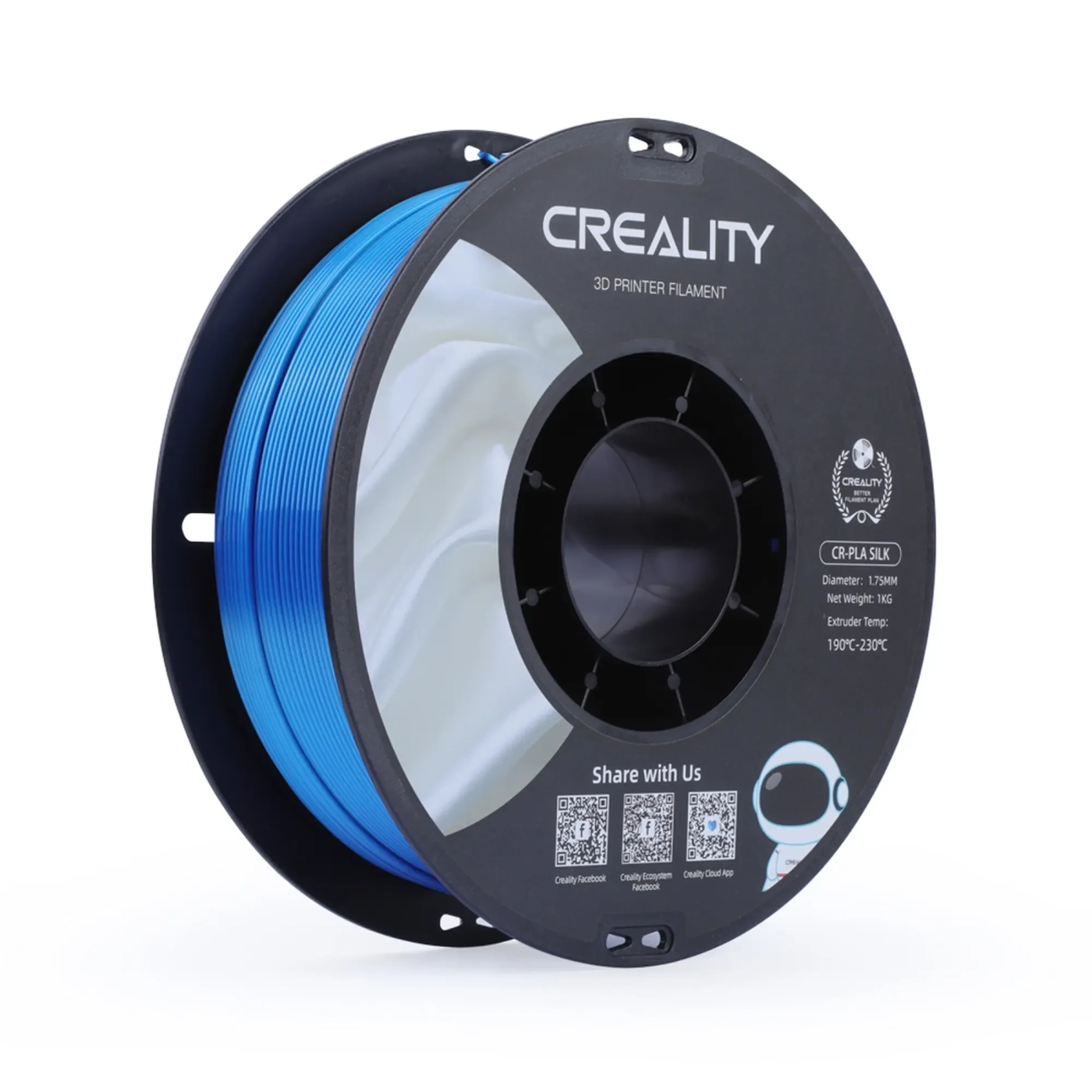 Filament Creality PLA Silky Shine, 1kg, 1.75mm, niebieski (3301120006) cena - zdjęcie 0