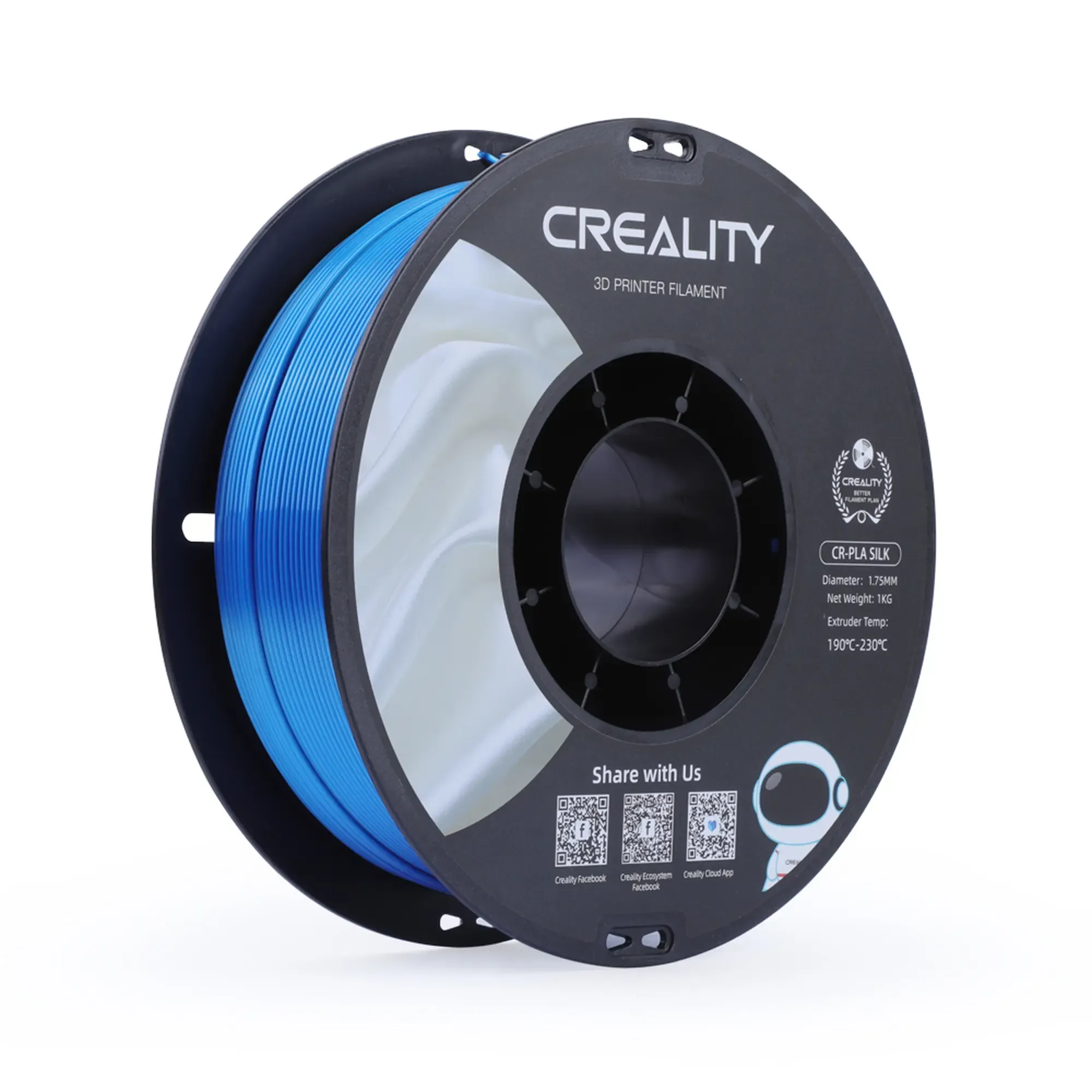 Filament Creality PLA Silky Shine, 1kg, 1.75mm, niebieski (3301120006) cena - zdjęcie 0