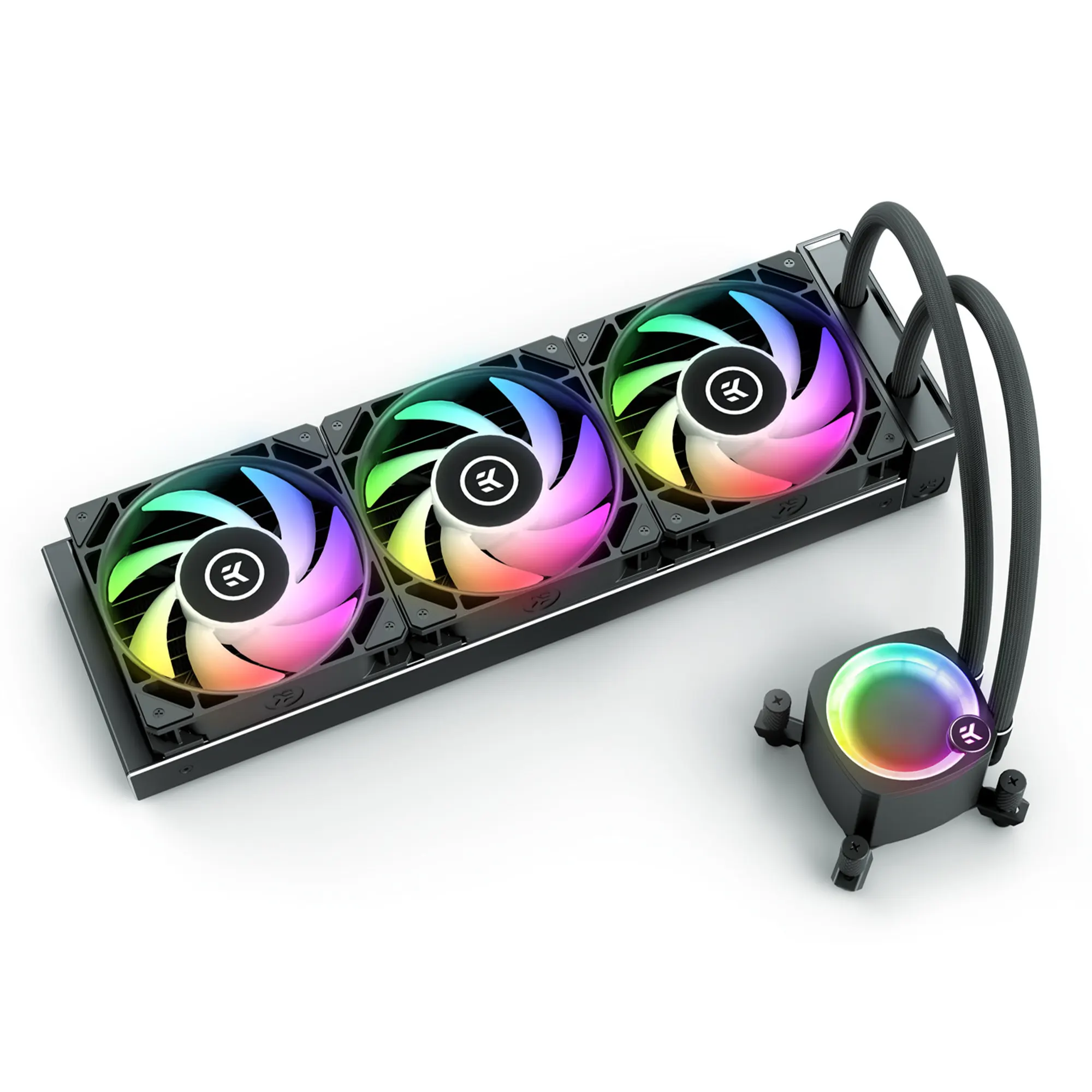 System chłodzenia cieczą EK-Nucleus AIO CR360 Lux D-RGB czarne (3831109851685) cena - zdjęcie 0