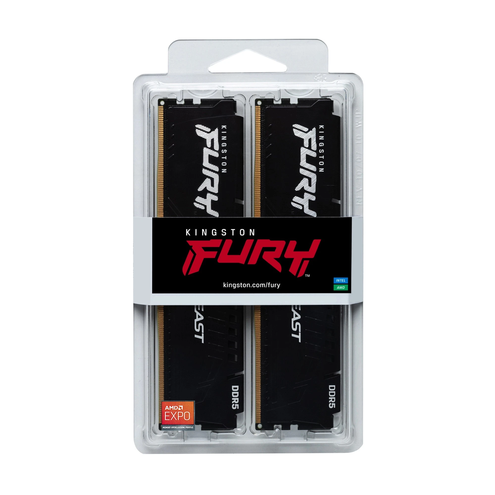 Moduł pamięci Kingston FURY Beast AM5 DDR5-5600 32GB KIT (2x16GB) (KF556C36BBEK2-32) cena - zdjęcie 4