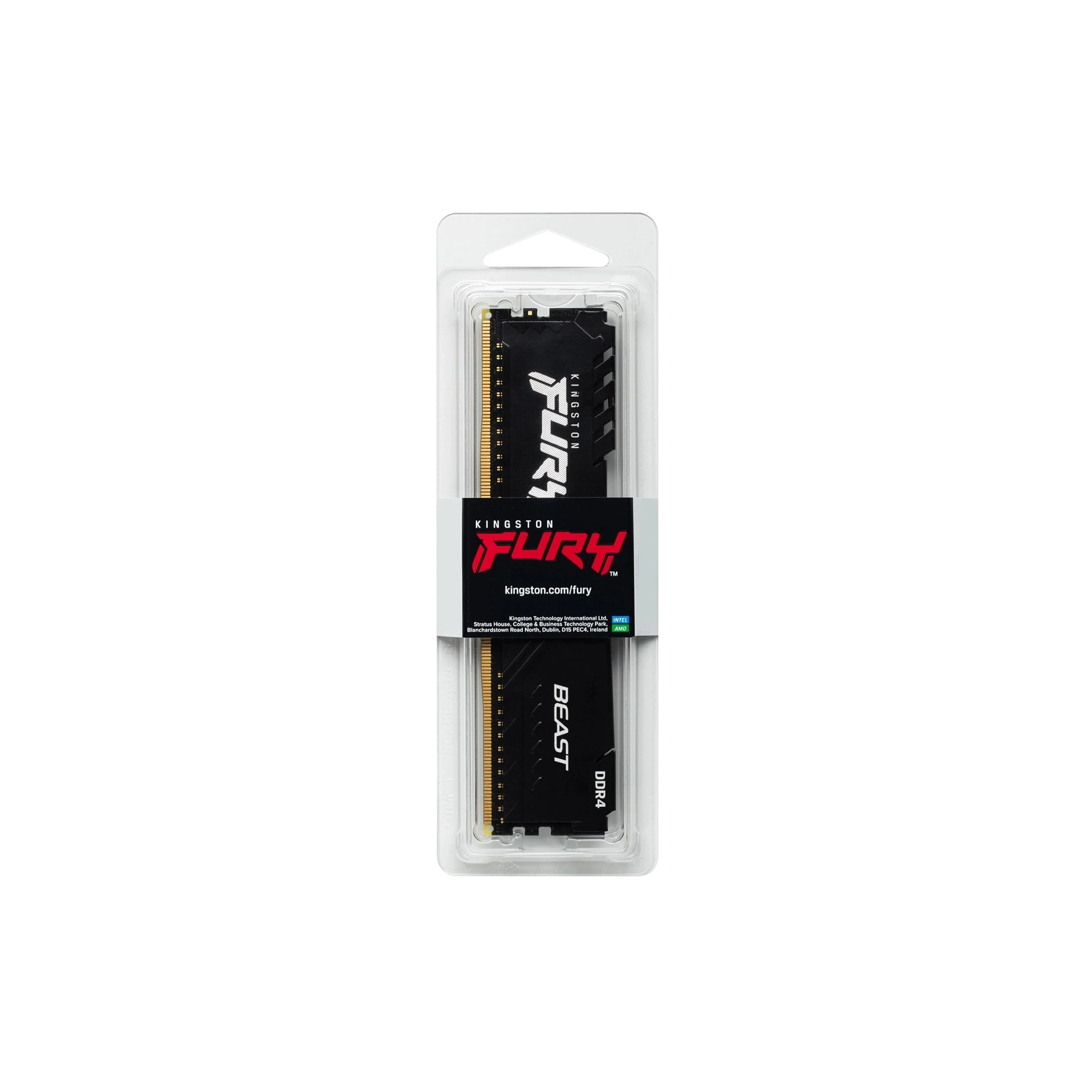 Moduł pamięci Kingston Fury Beast Black DDR4-3200 16GB (KF432C16BB/16) cena - zdjęcie 2