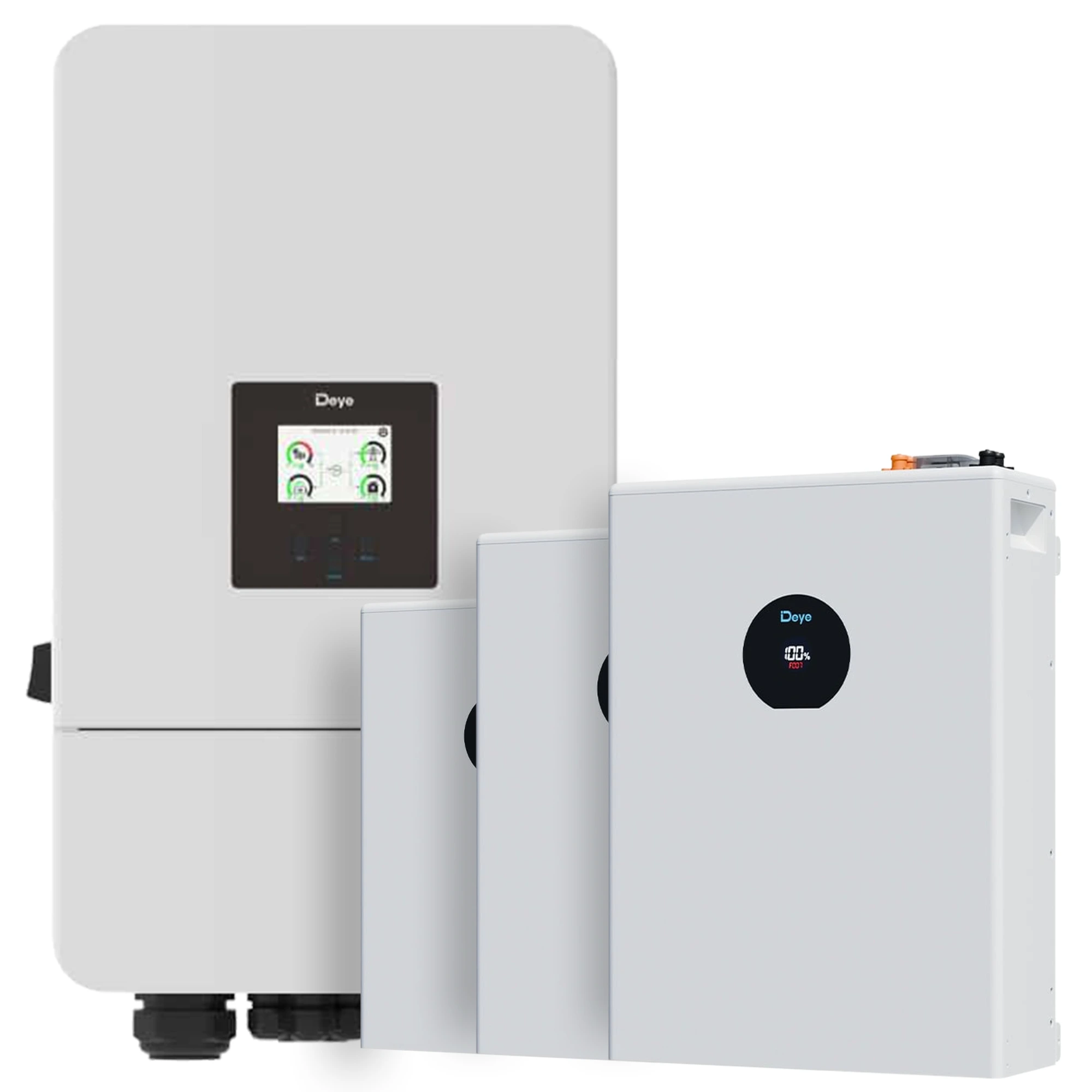 Hybrydowy system magazynowania energii Deye 12 kW + 15,36 kWh (LiFePO₄) - 1