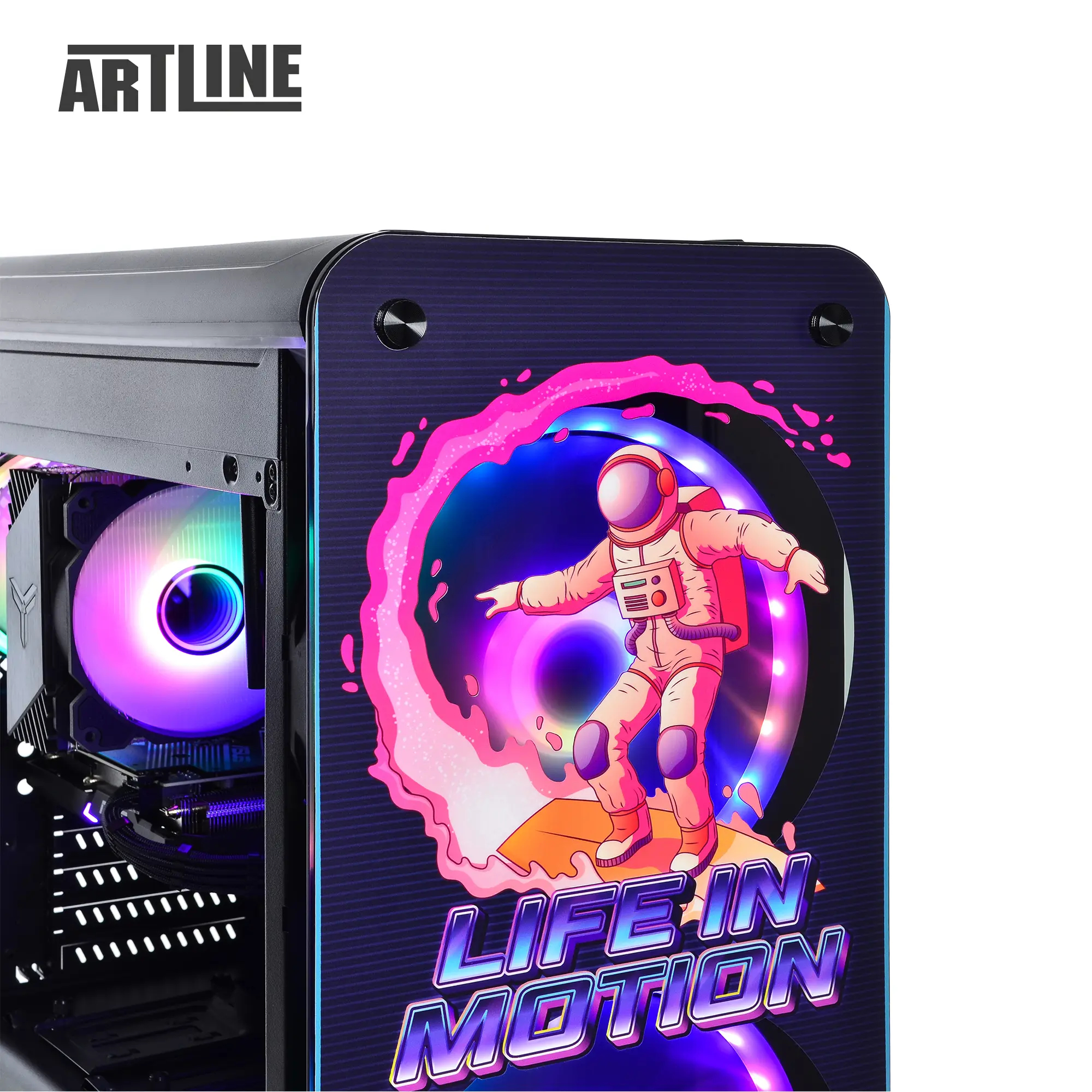 Komputer gamingowy ARTLINE Overlord NEON i5 12400F RTX 3050 8GB NR1642 cena - zdjęcie 6